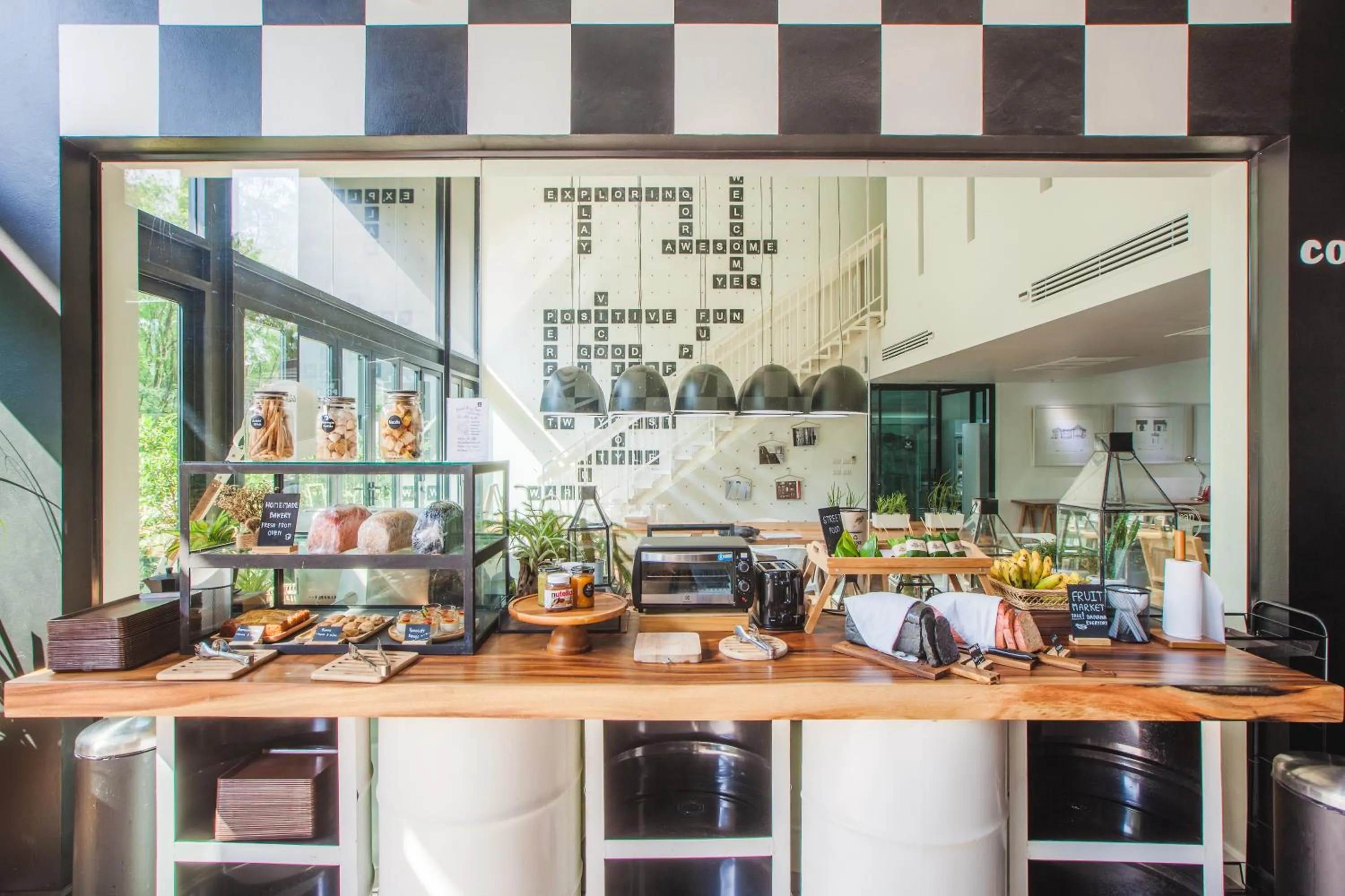 Breakfast in Blu Monkey Hub and Hotel Phuket Town- Free All Day Coworking space