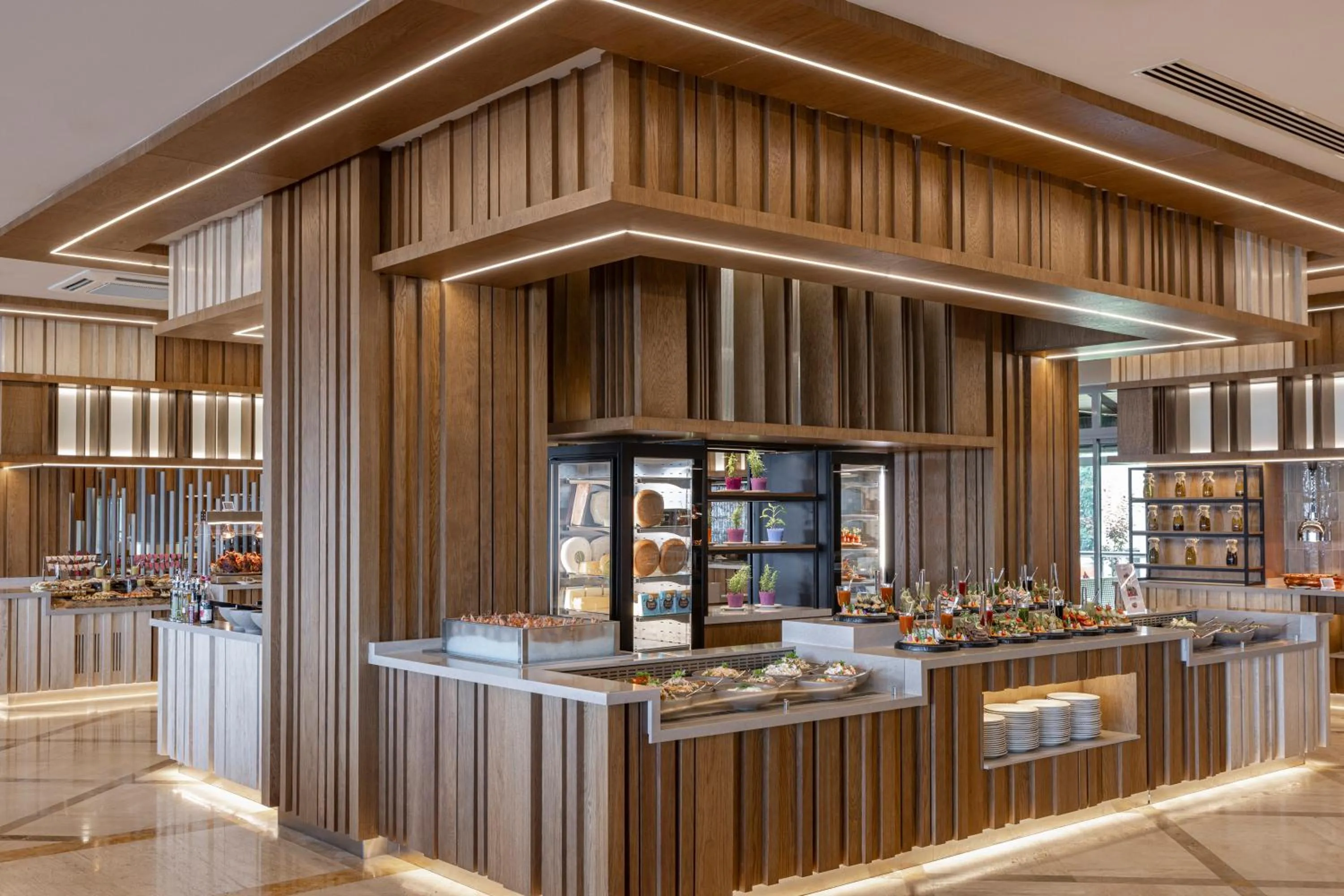 Kitchen or kitchenette in Melas Resort Hotel