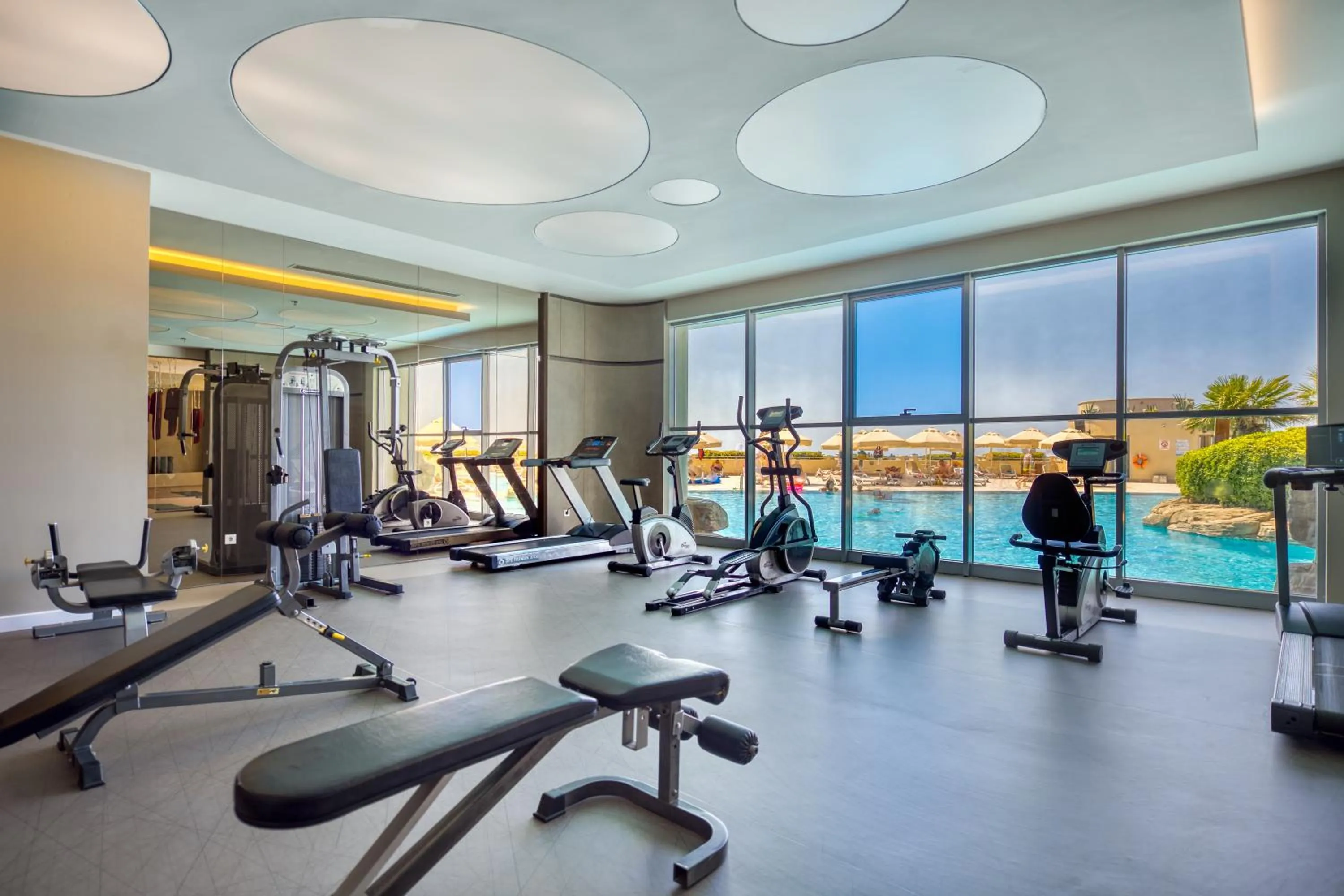 Fitness centre/facilities in Melas Resort Hotel