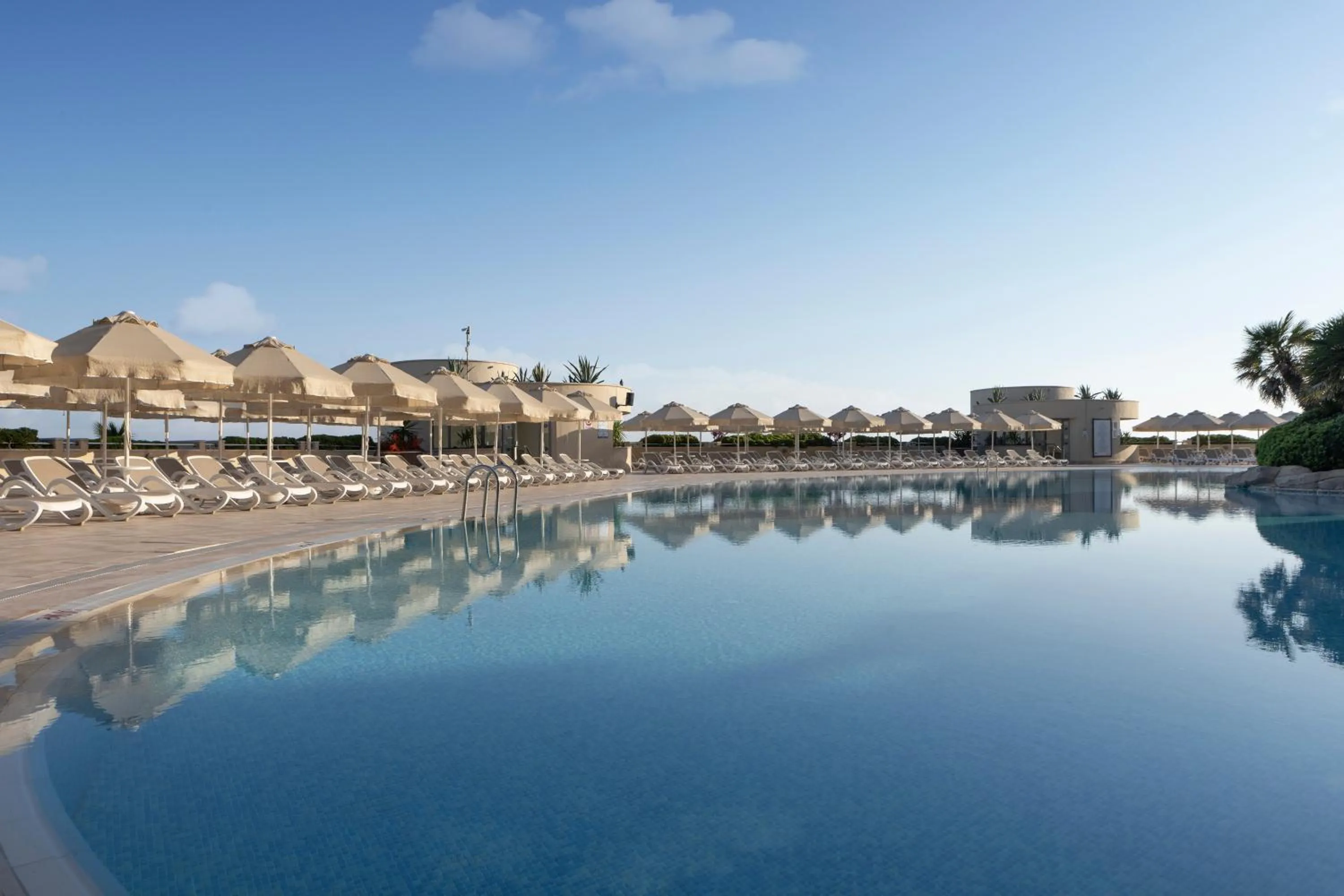 Pool view in Melas Resort Hotel