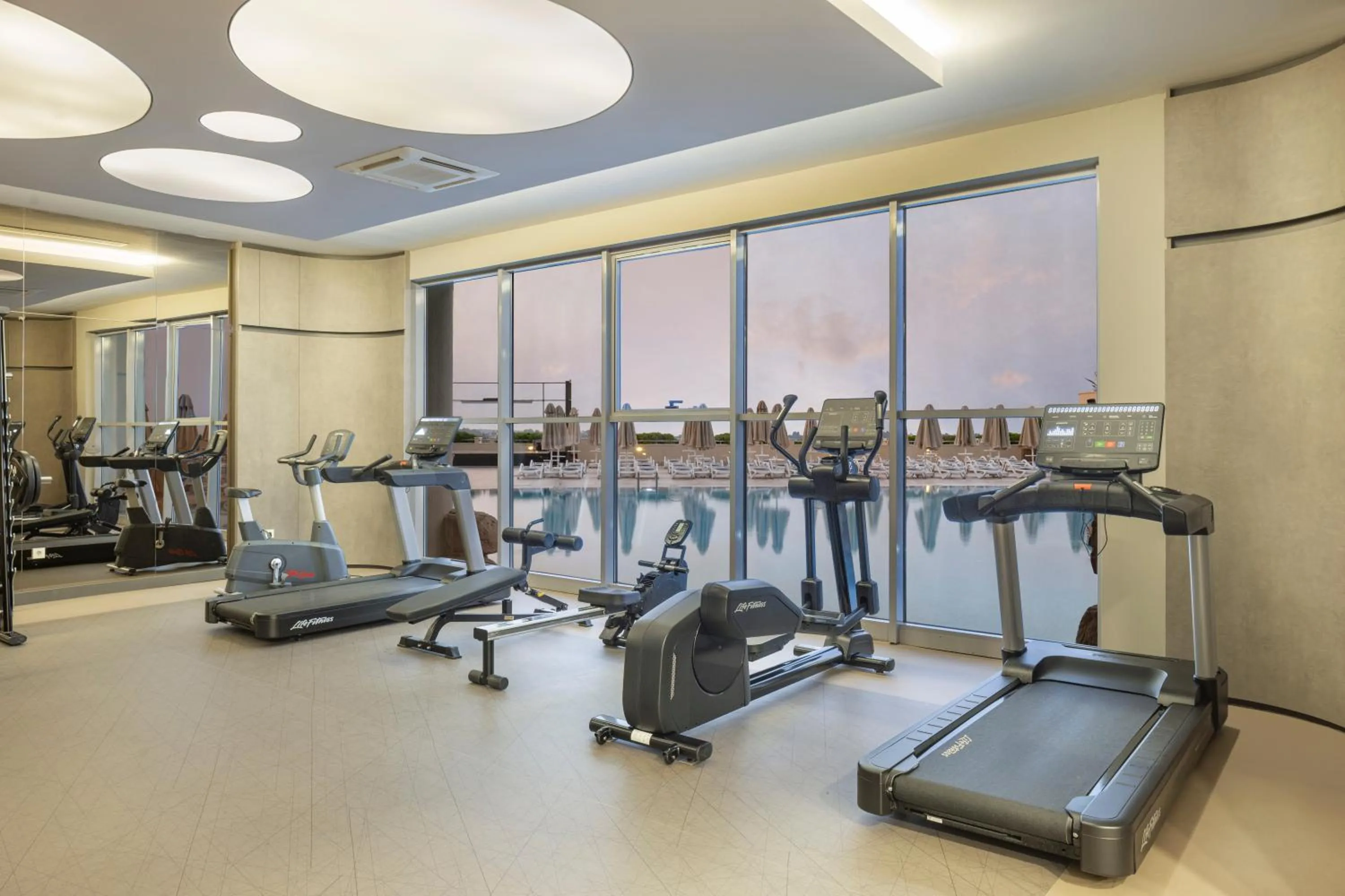 Fitness centre/facilities in Melas Resort Hotel