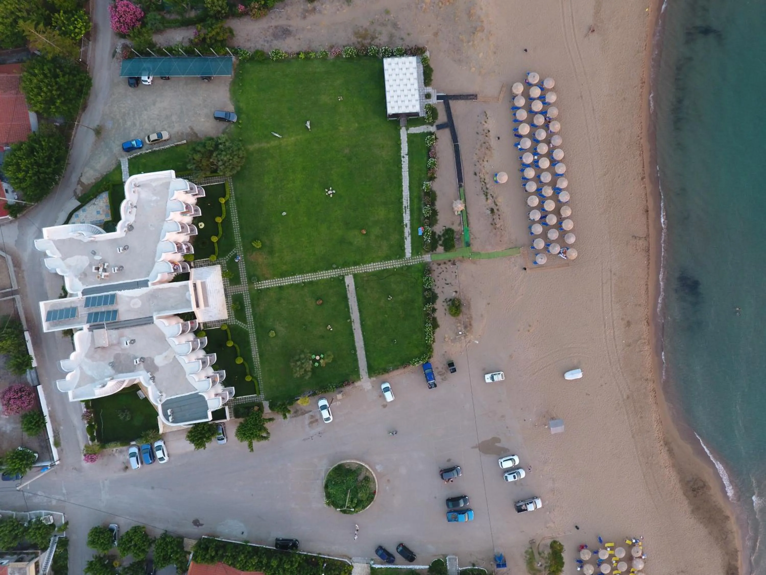 Bird's eye view in Ostria Hotel Kakovatos Beach