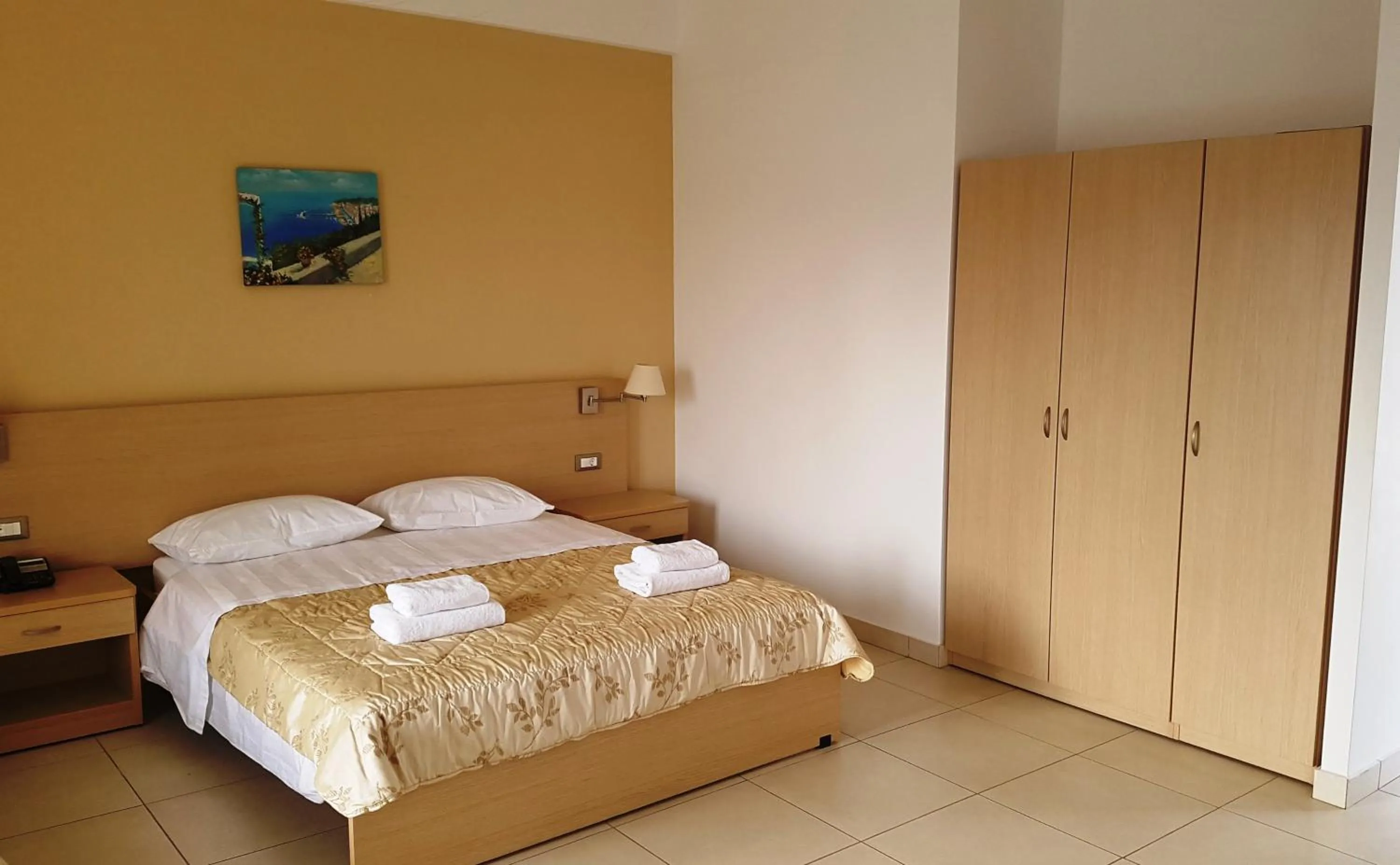 Bed in Ostria Hotel Kakovatos Beach