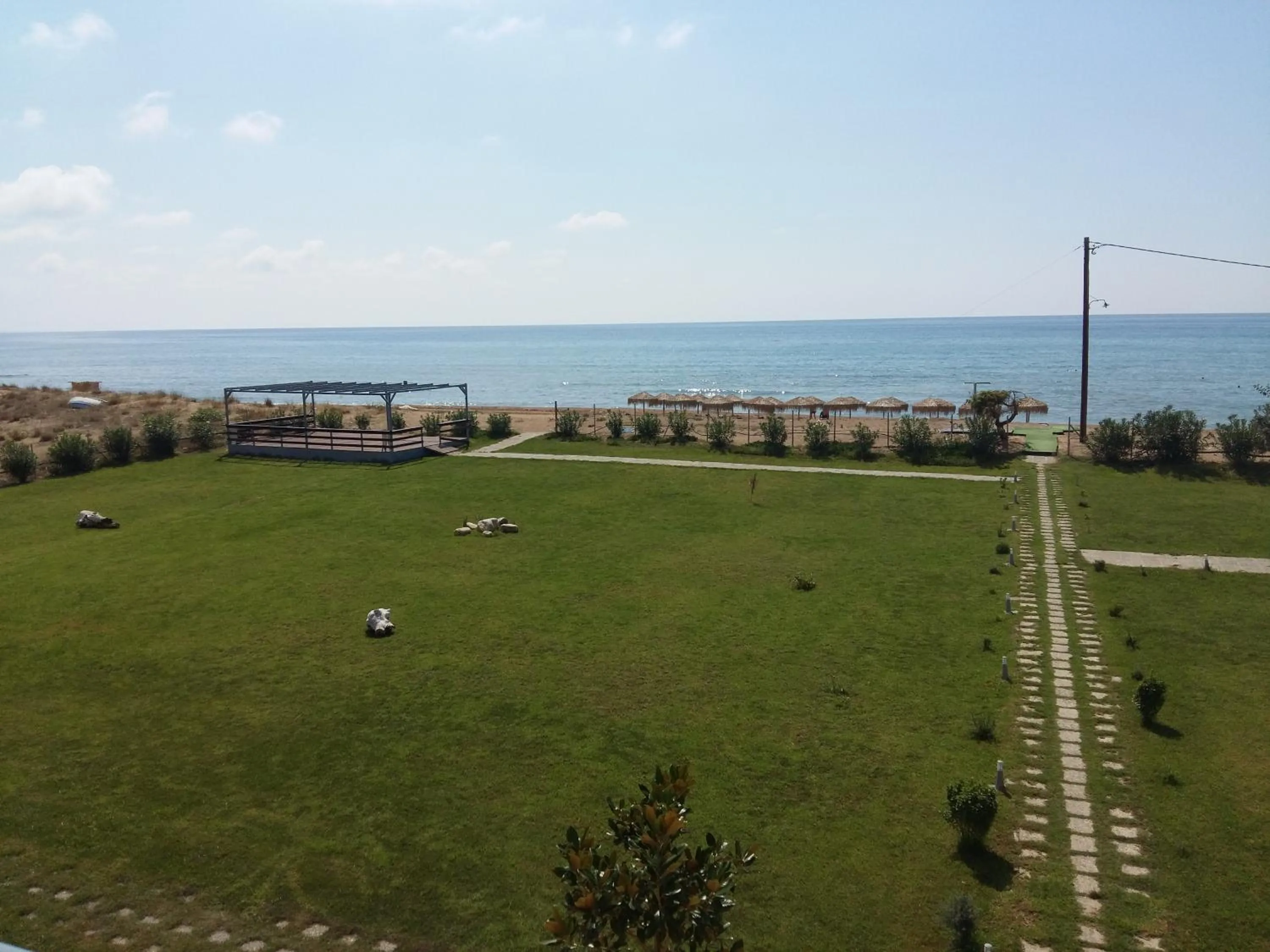 Patio in Ostria Hotel Kakovatos Beach