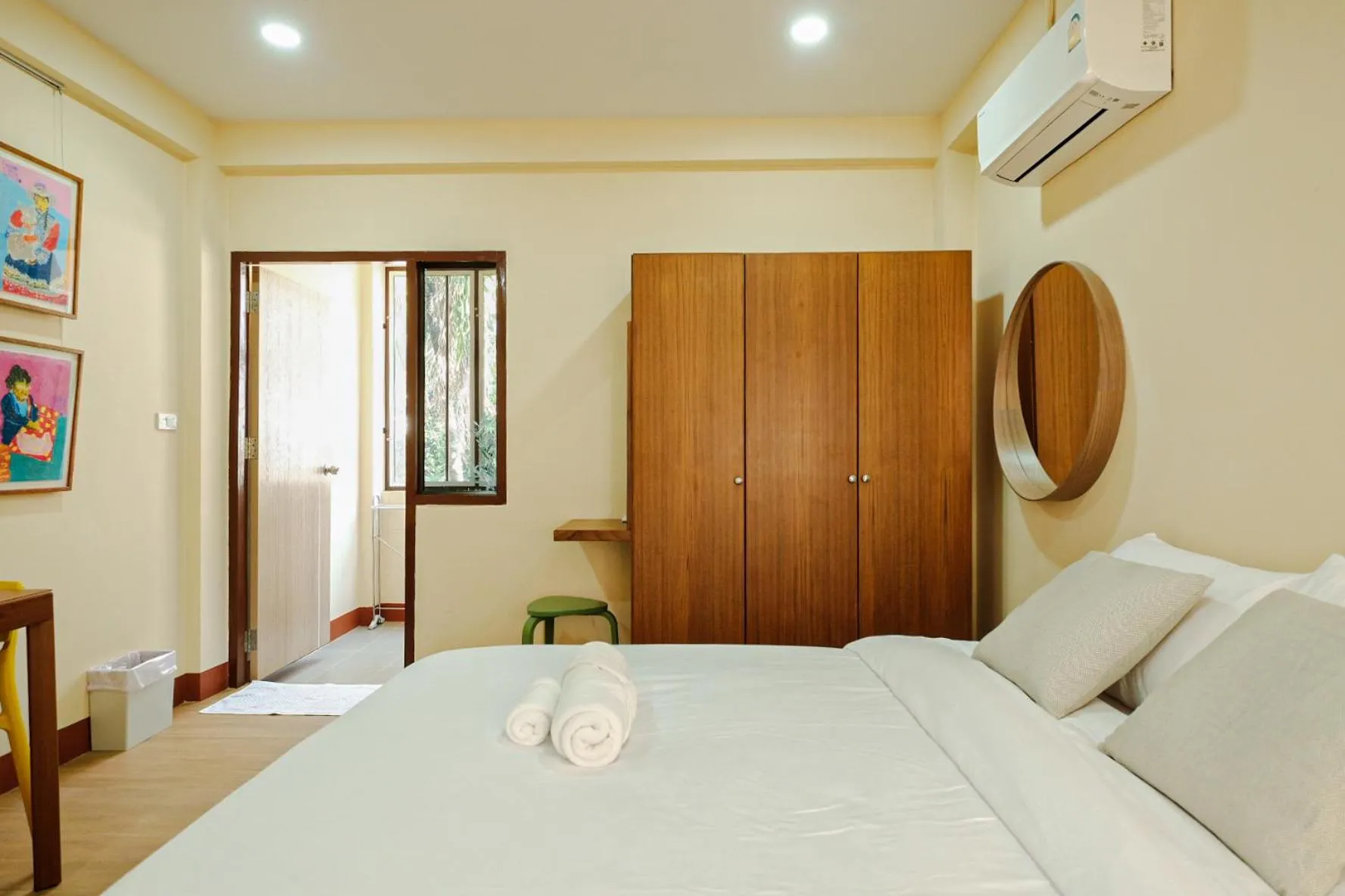 Bedroom, Bed in Thong Poon Apartment Chiang Mai