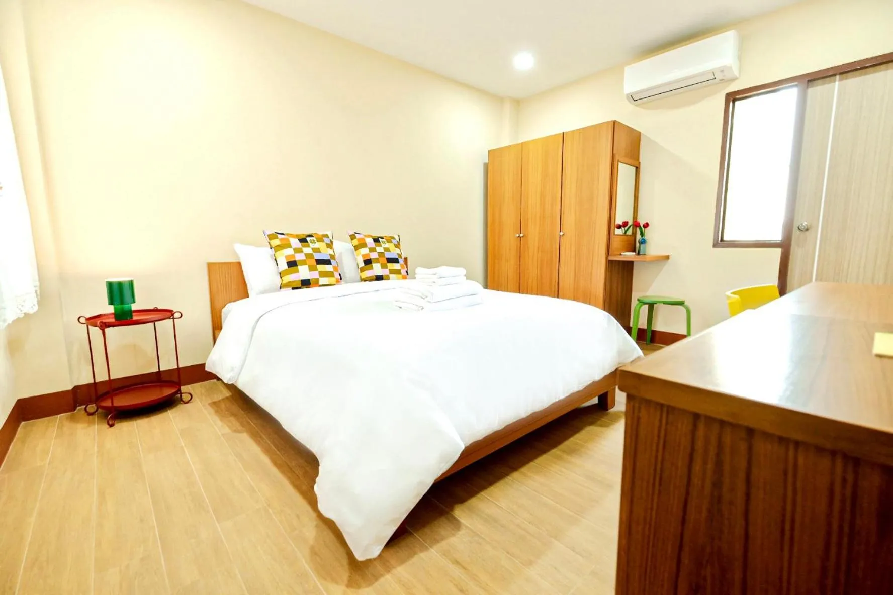 Bedroom, Bed in Thong Poon Apartment Chiang Mai