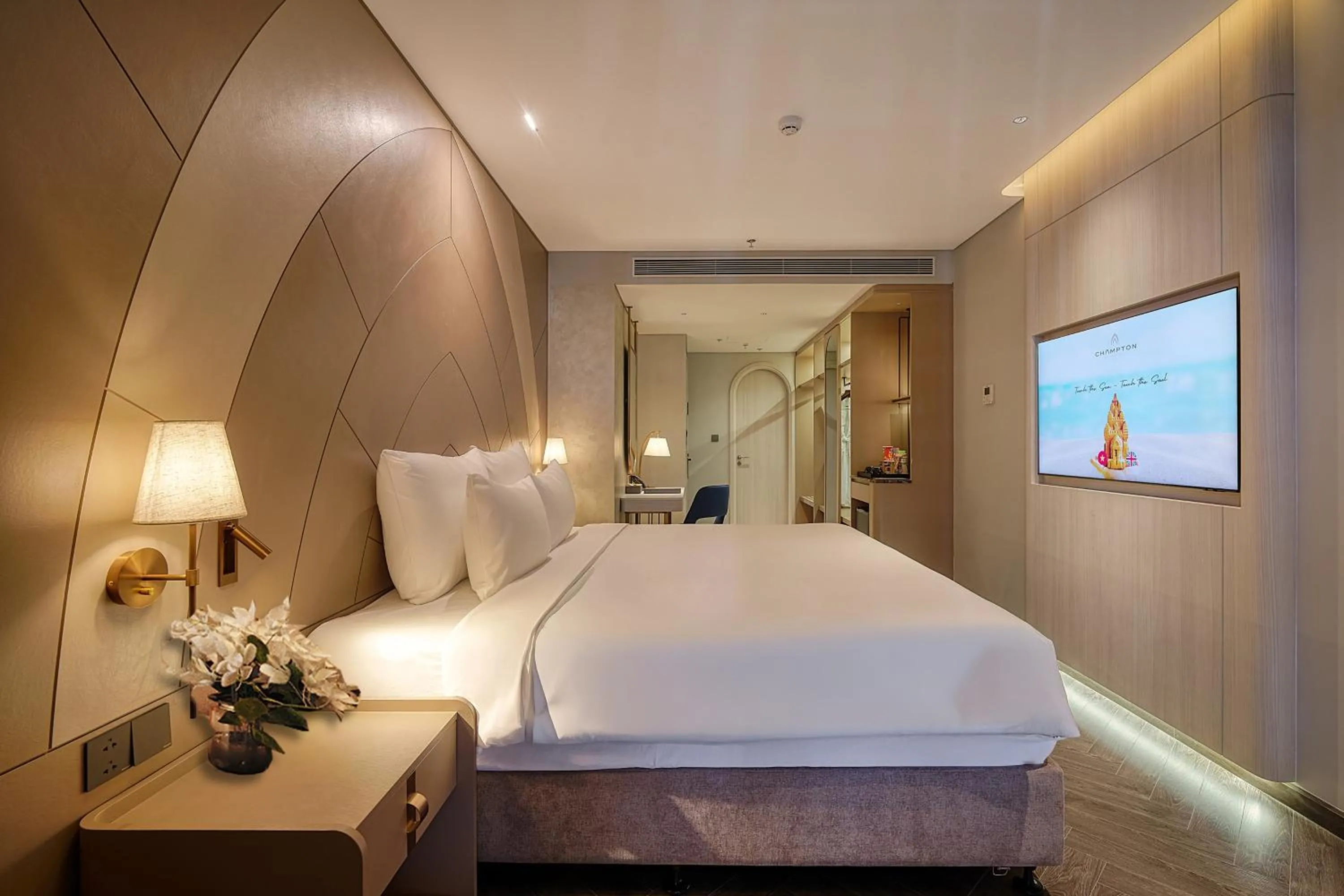 Bed in Champton Nha Trang Hotel