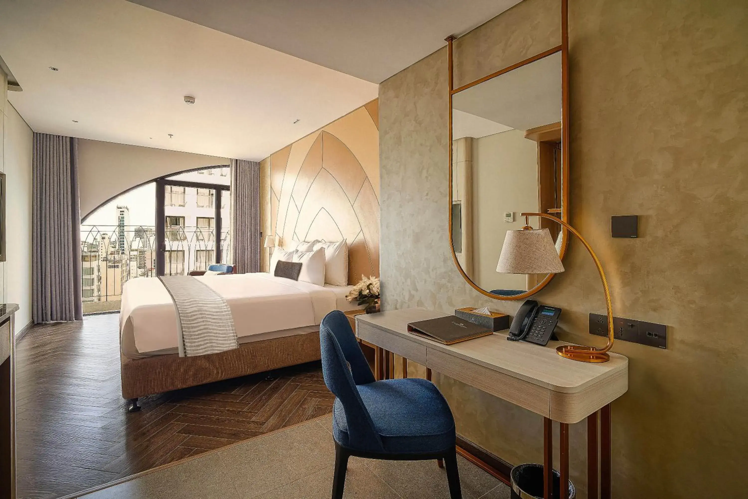 Premier Deluxe Double with Partial Sea View or City view in Champton Nha Trang Hotel Premier Deluxe Double with Partial Sea View or City view in Champton Nha Trang Hotel