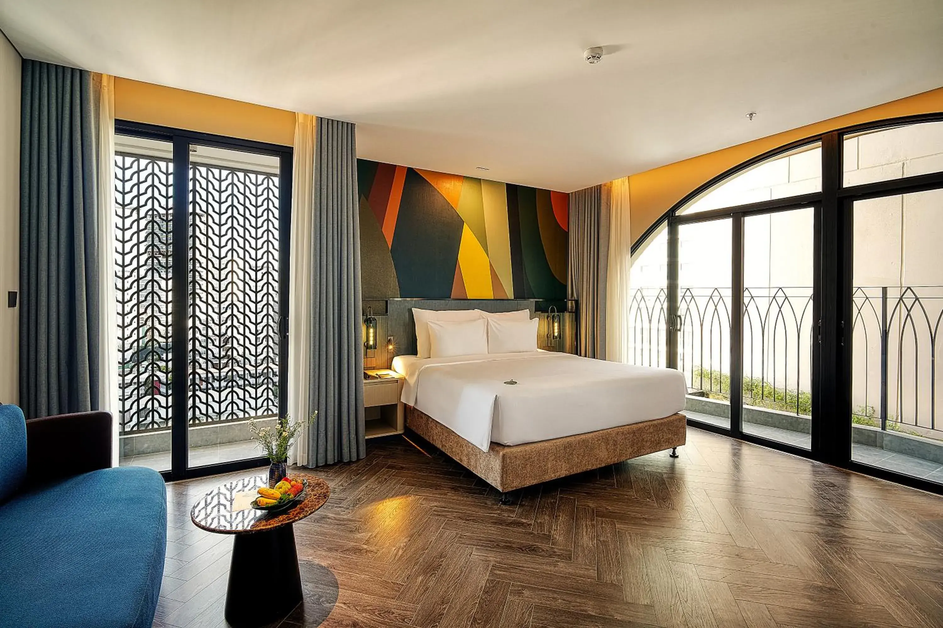 Champa Deluxe Double with Partial Sea View in Champton Nha Trang Hotel Champa Deluxe Double with Partial Sea View in Champton Nha Trang Hotel