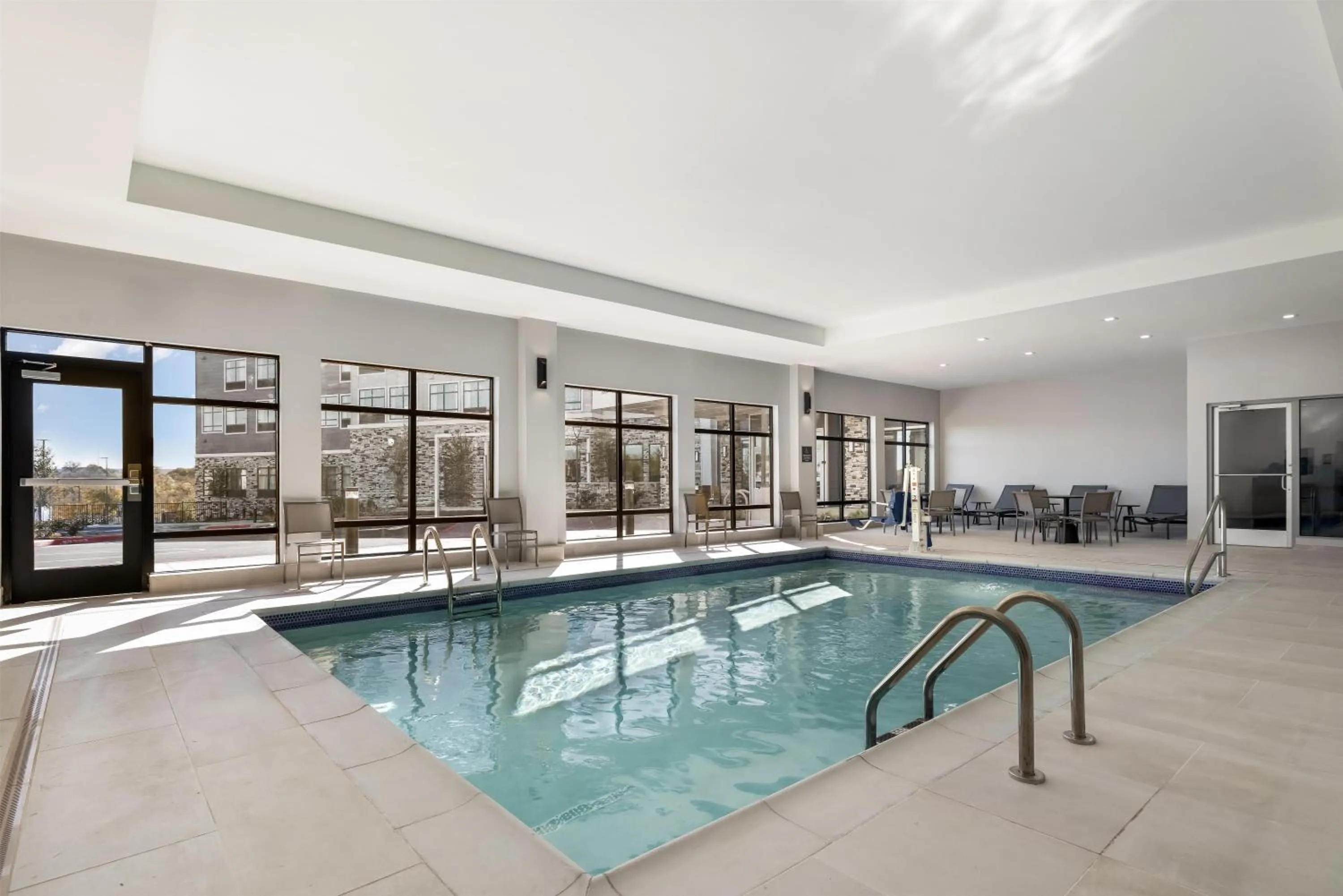 Pool view in Homewood Suites By Hilton Austin Airport