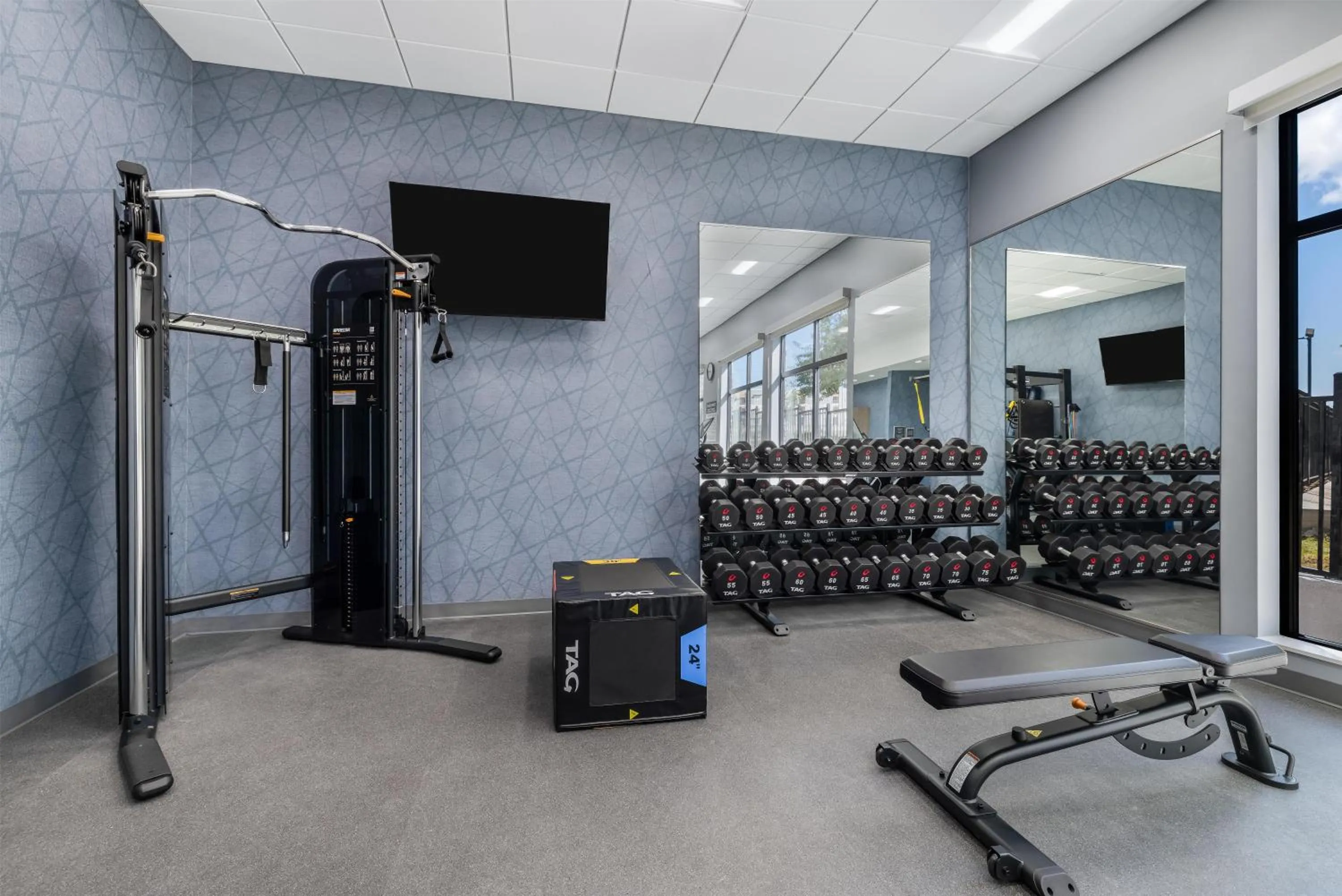 Fitness centre/facilities in Homewood Suites By Hilton Austin Airport