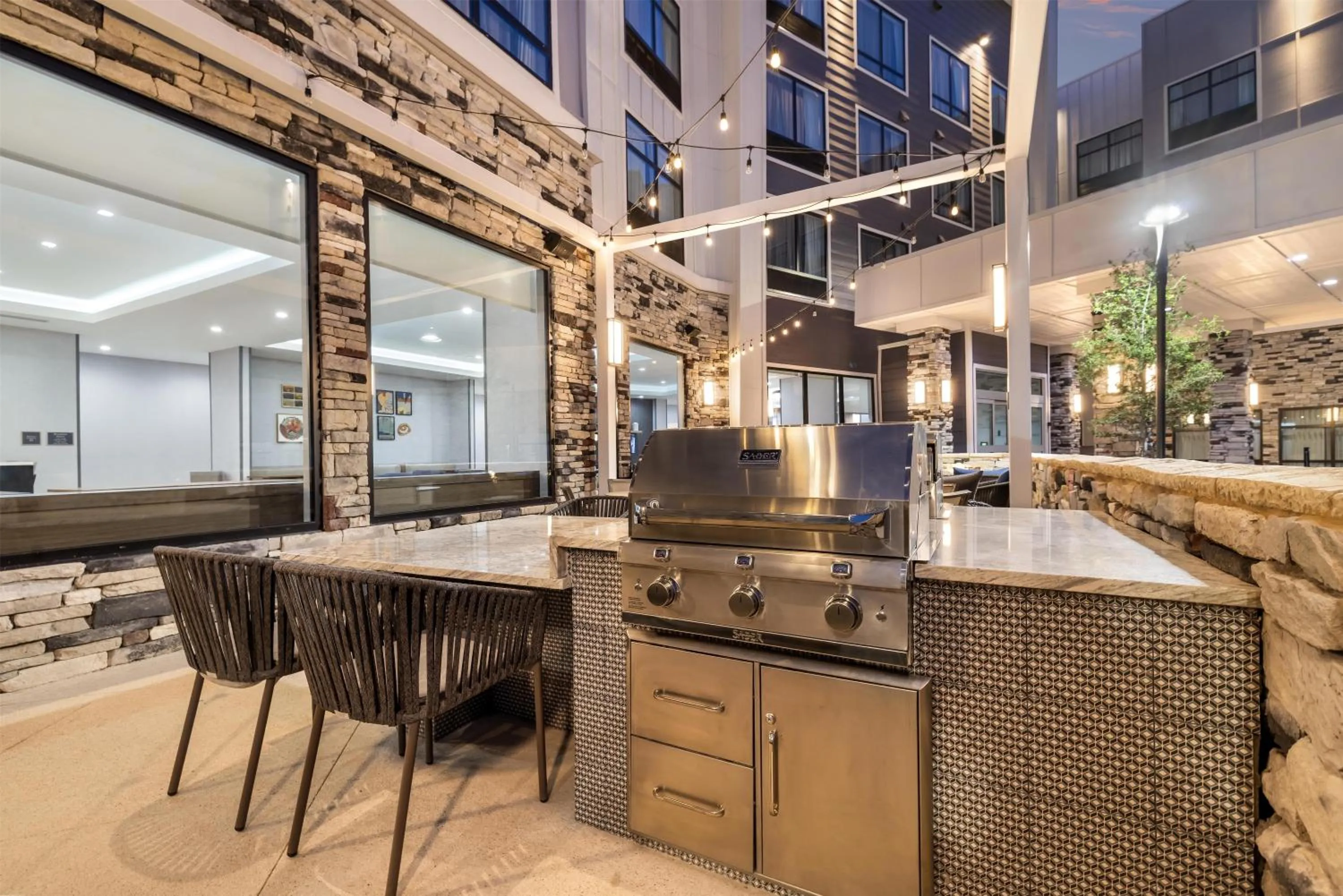 Patio in Homewood Suites By Hilton Austin Airport