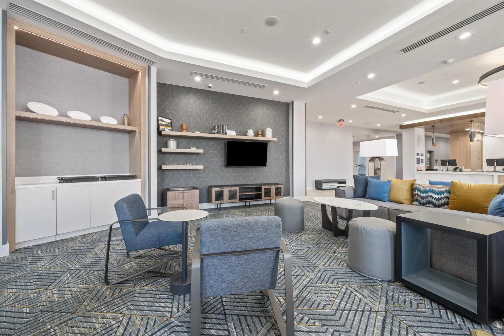 Lobby or reception in Homewood Suites By Hilton Austin Airport