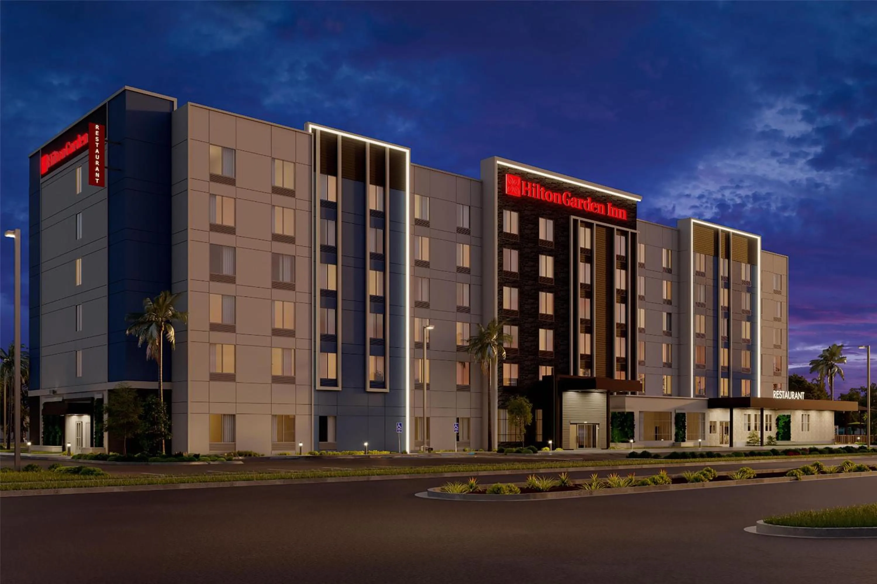 Property building in Hilton Garden Inn Cape Canaveral Near Cocoa Beach