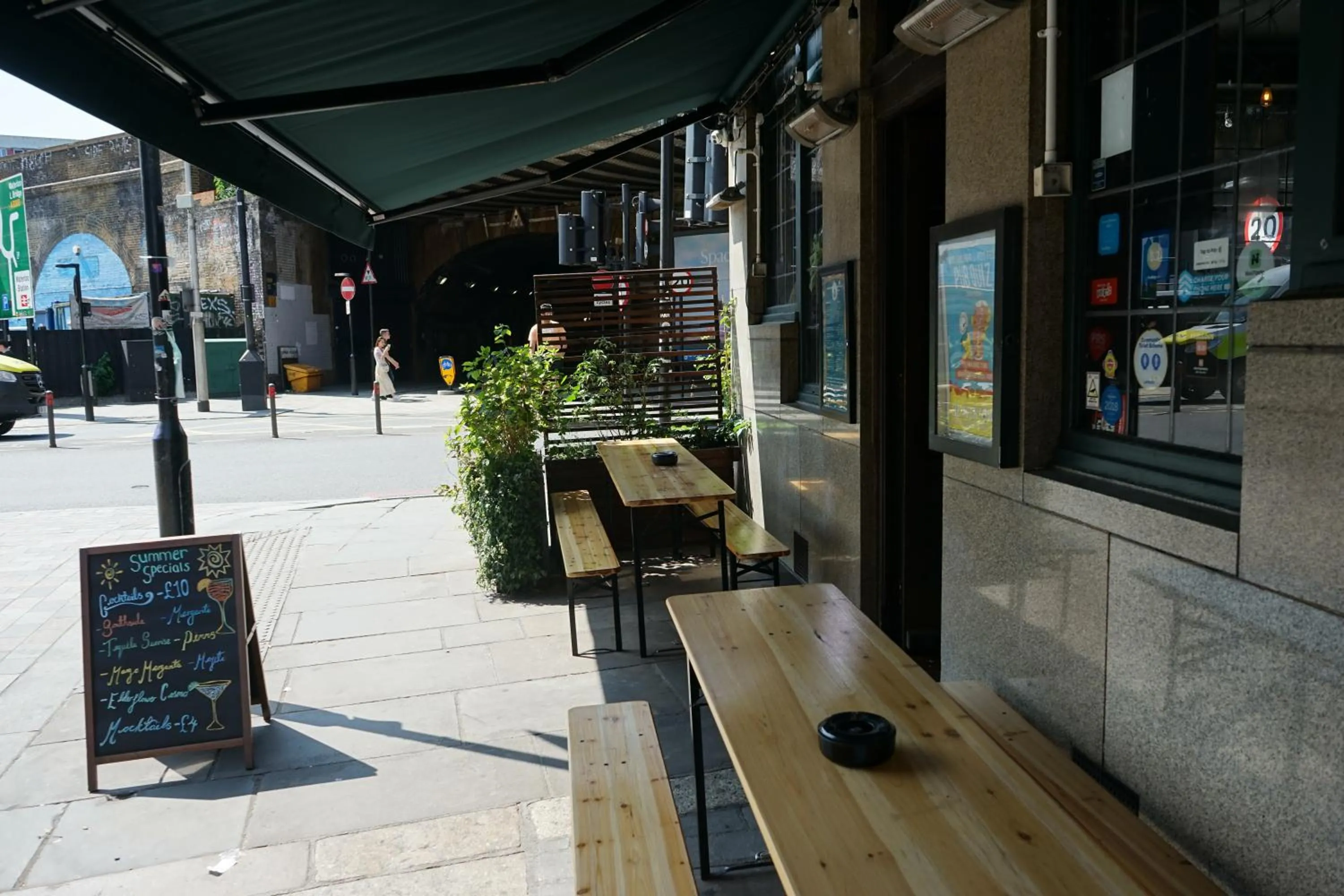 Seating area in The Walrus Bar and Hostel