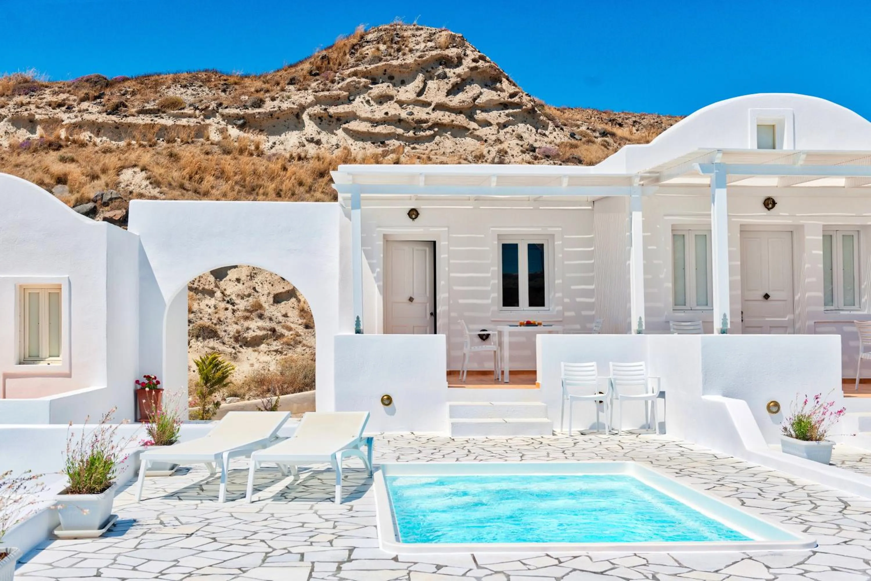 Patio in Katharos Pool Villas