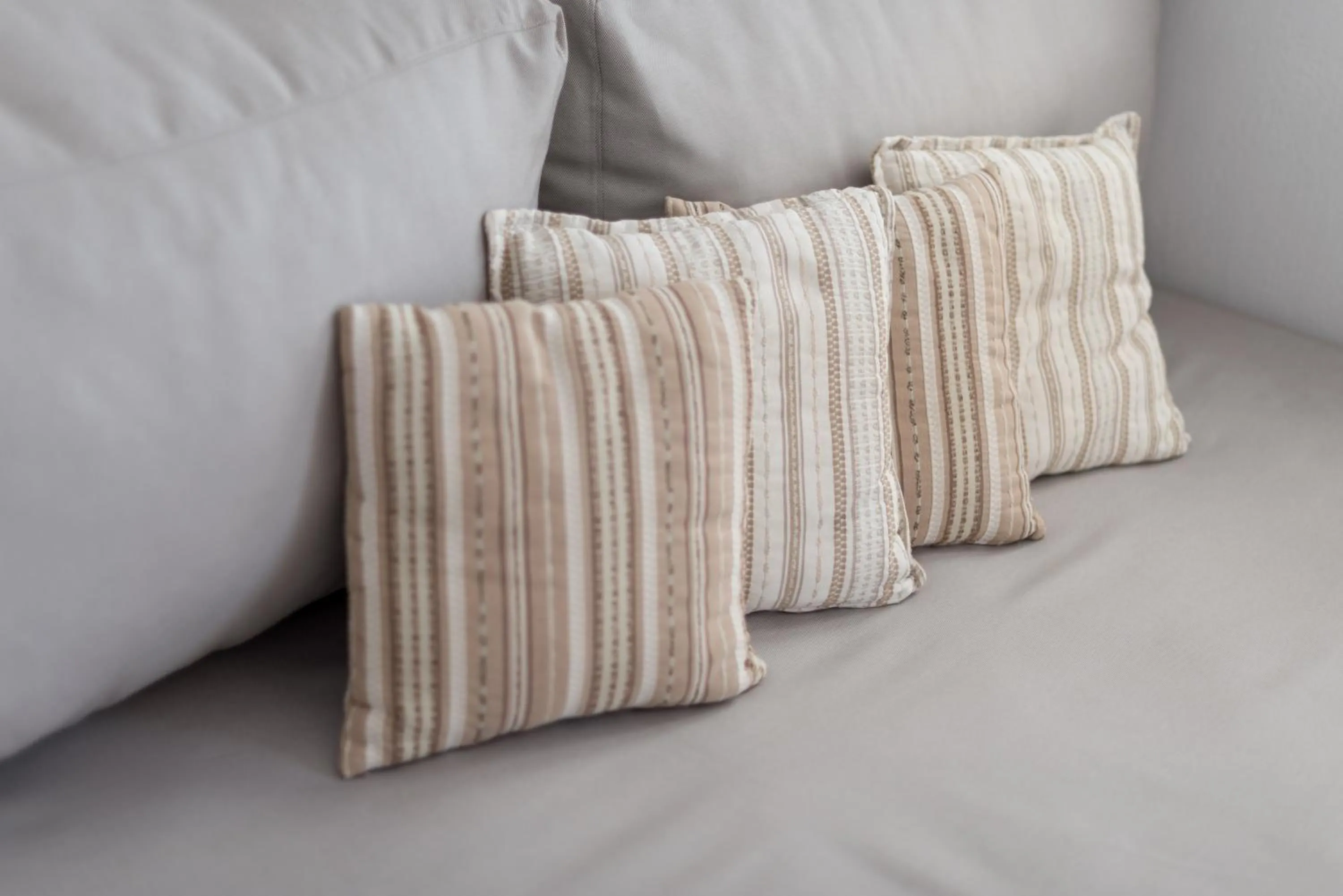 Bed in Katharos Pool Villas