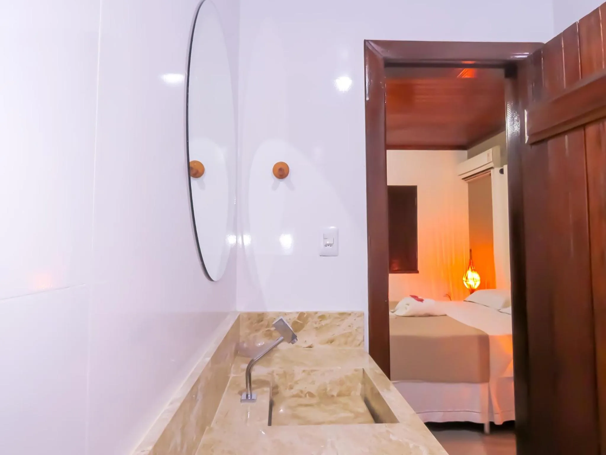 Bed in Pousada Das Roseiras