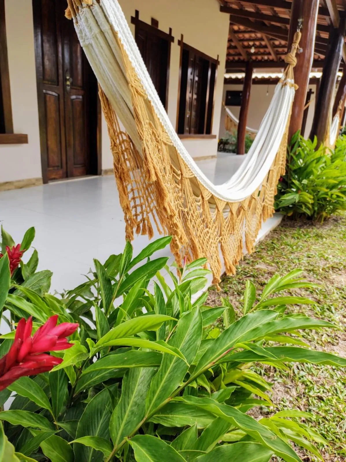 Patio in Pousada Das Roseiras