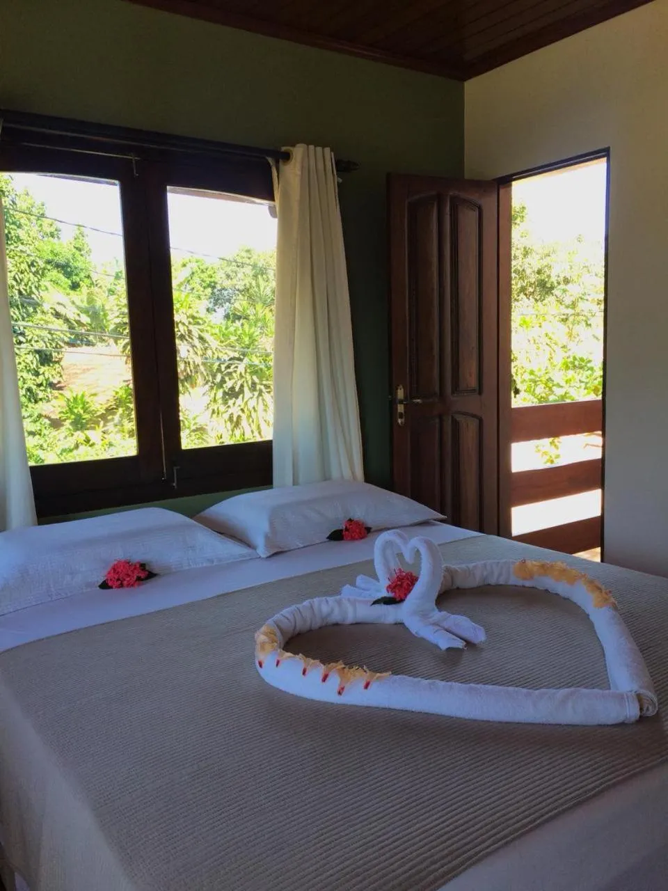 Bed in Pousada Das Roseiras