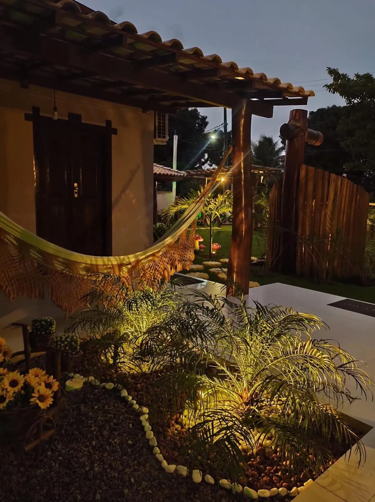 Patio in Pousada Das Roseiras