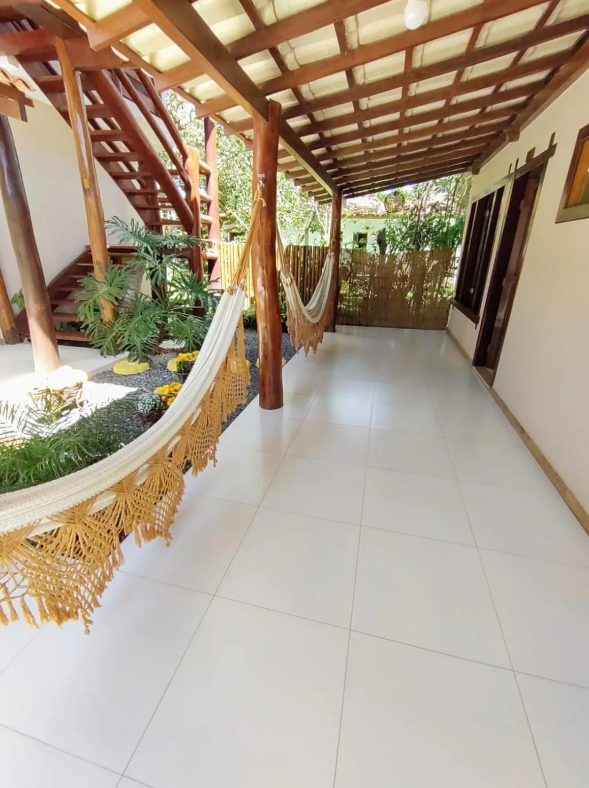 Patio in Pousada Das Roseiras