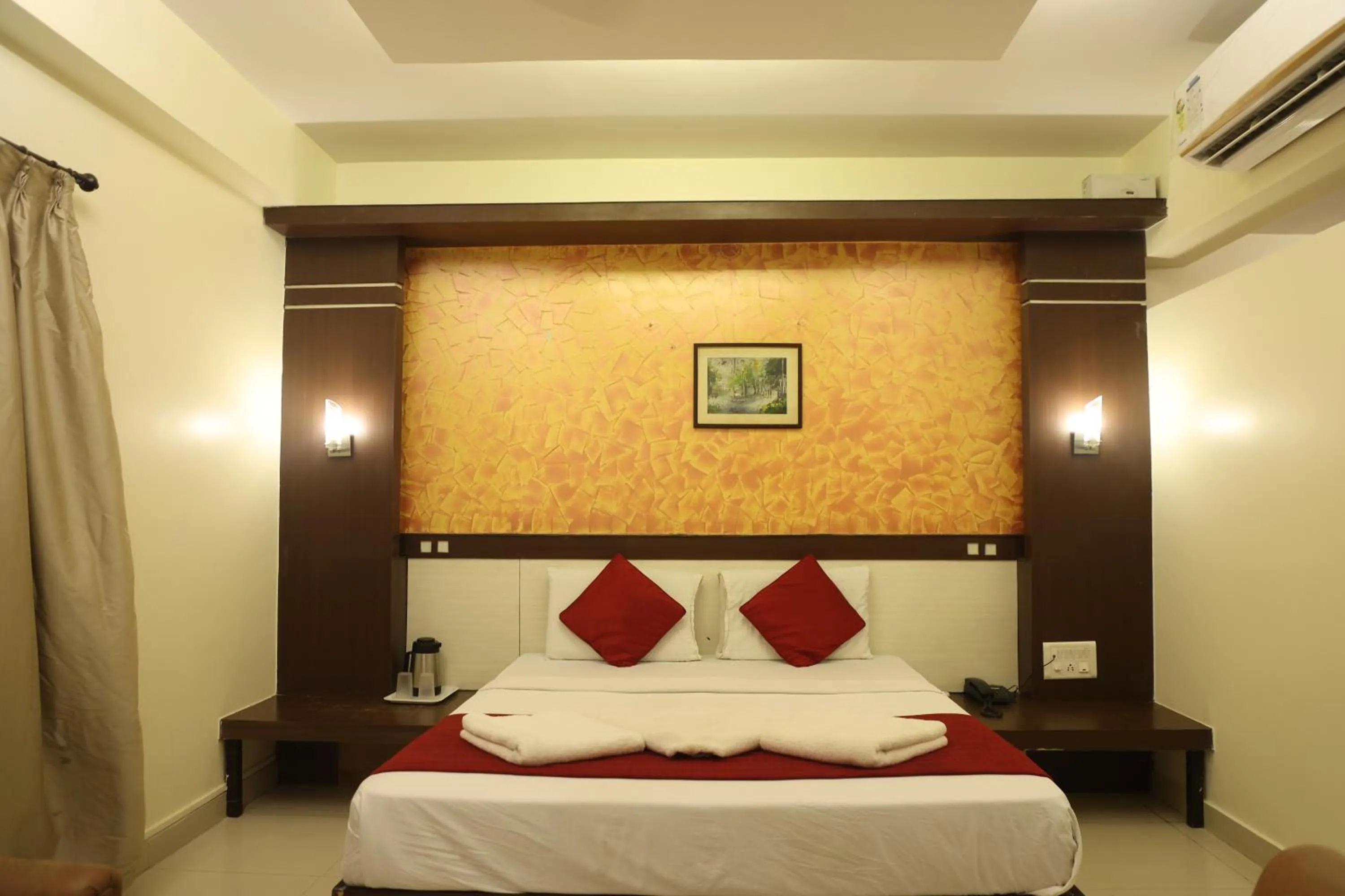 Bedroom, Bed in NewGoldenResidency