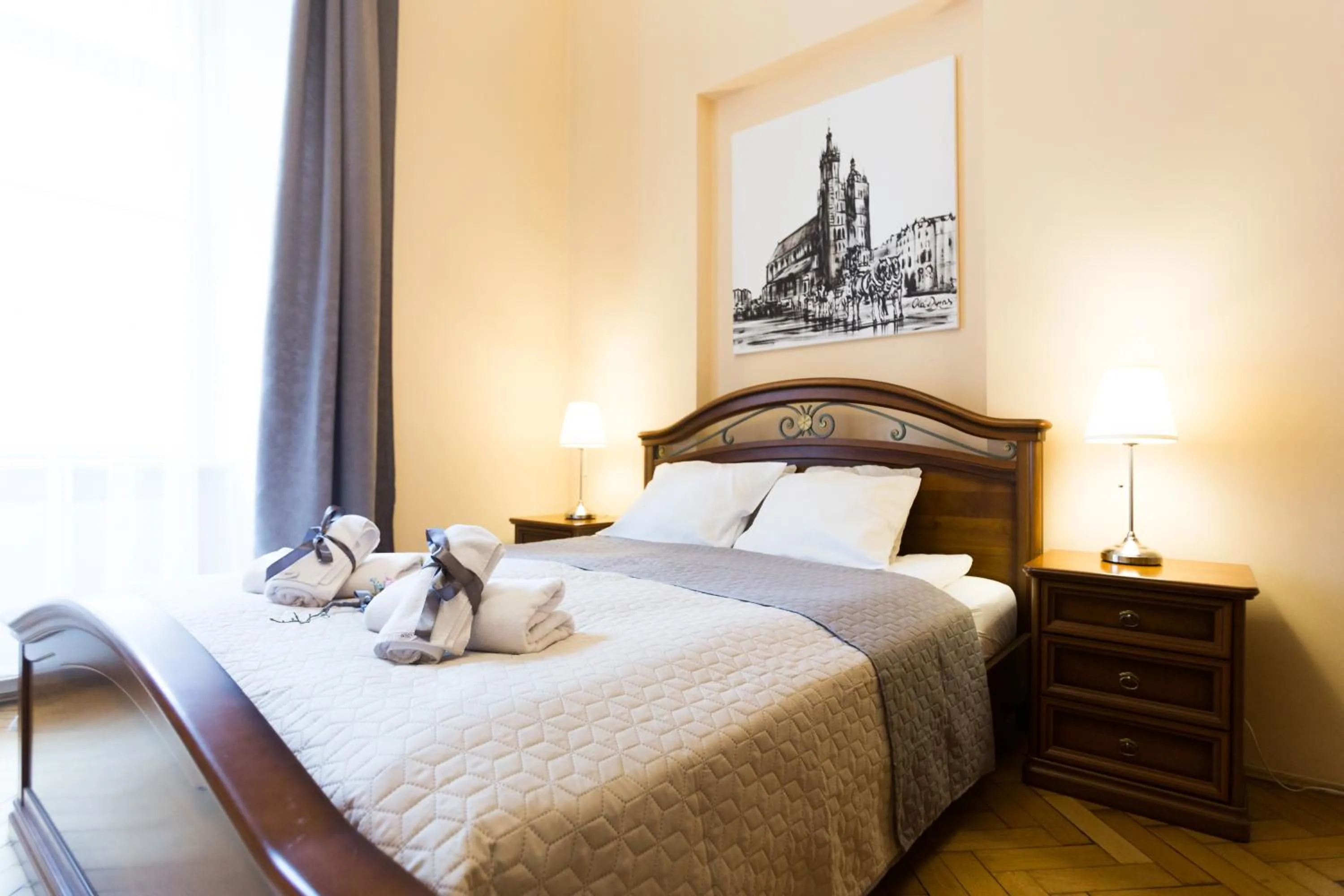 Bedroom, Bed in Apartments Roman