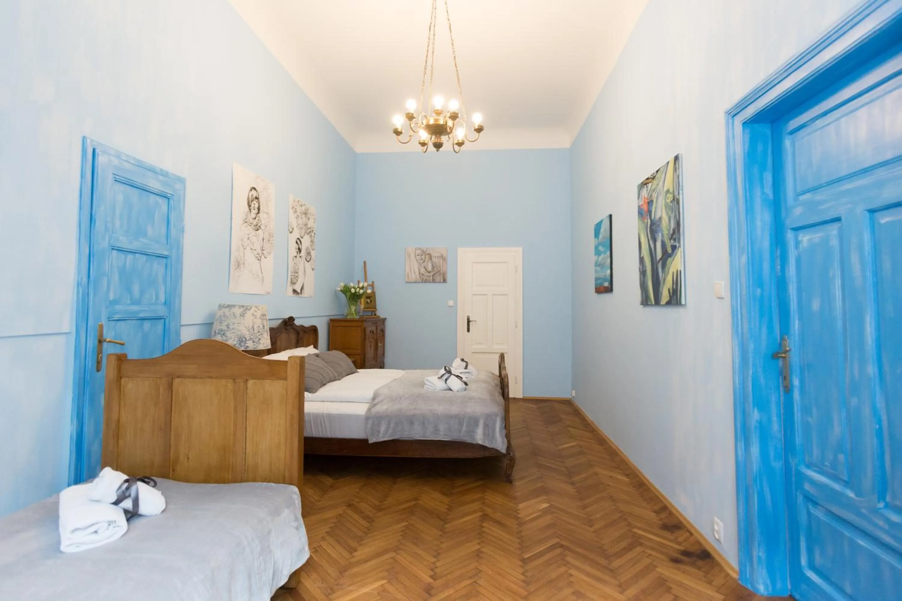 Bedroom, Bed in Apartments Roman