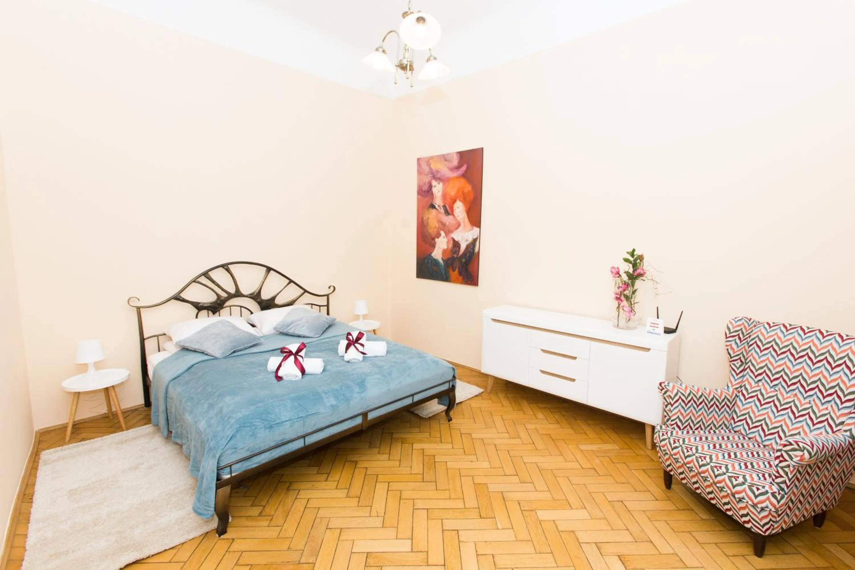 Bedroom, Bed in Apartments Roman