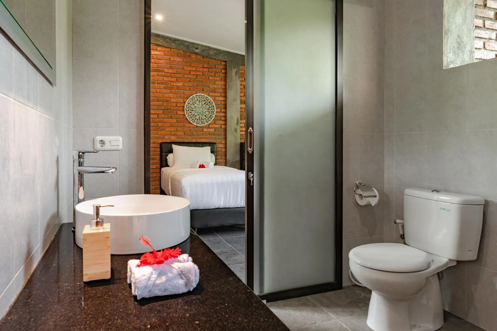 Toilet, Bed in Alamanda Lovina Resort