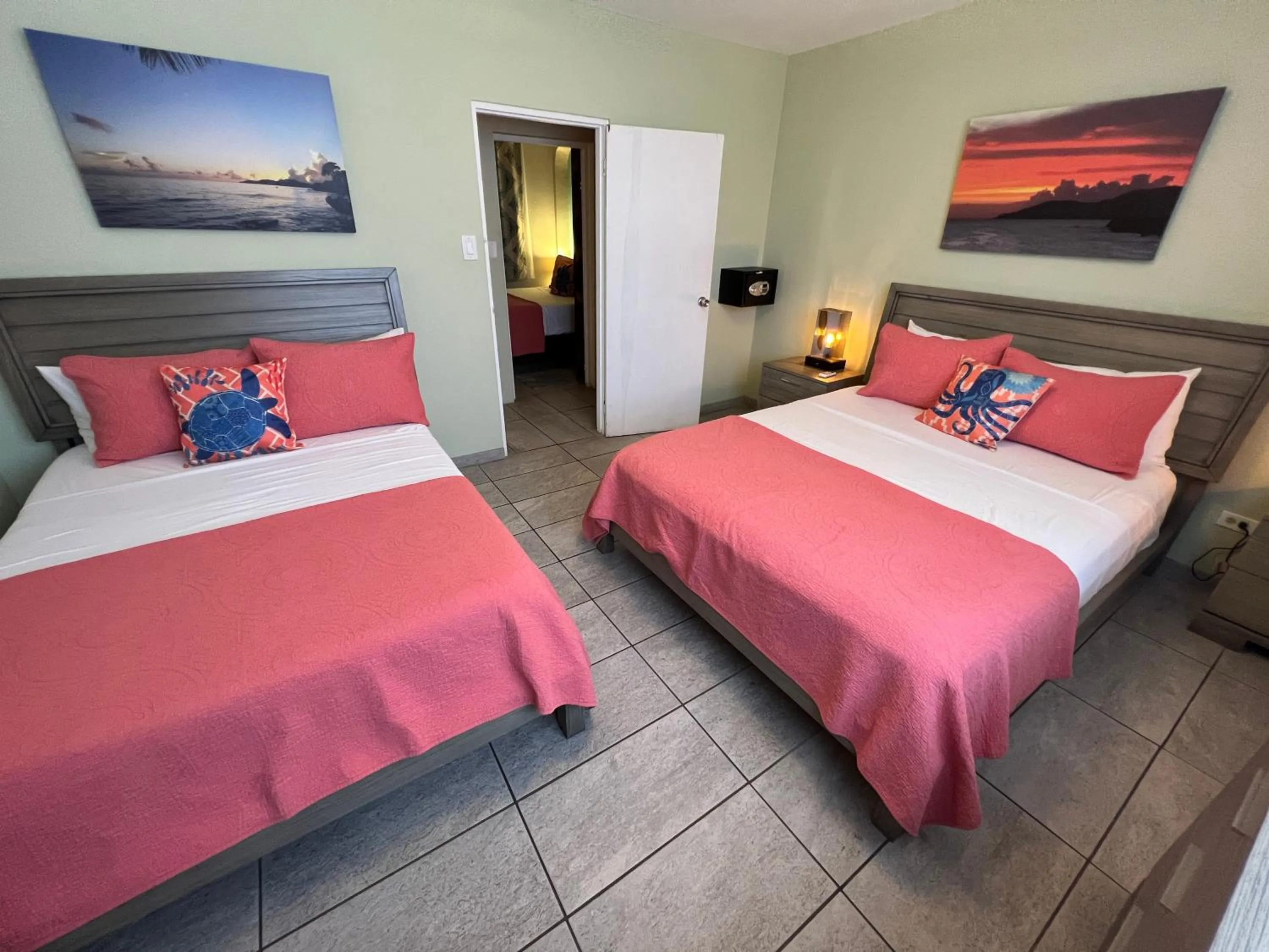 Bed in The Vieques Guesthouse