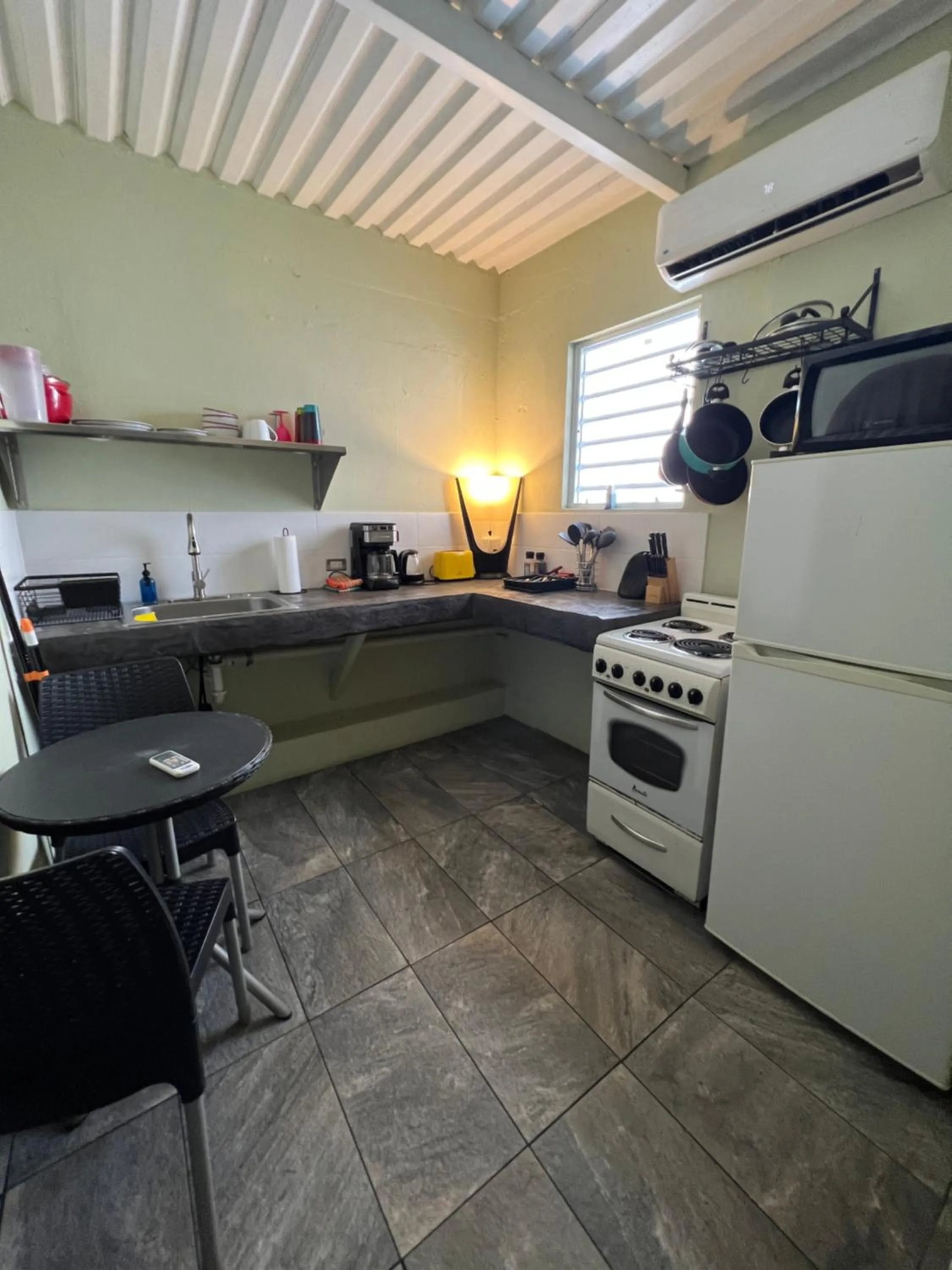 kitchen in The Vieques Guesthouse