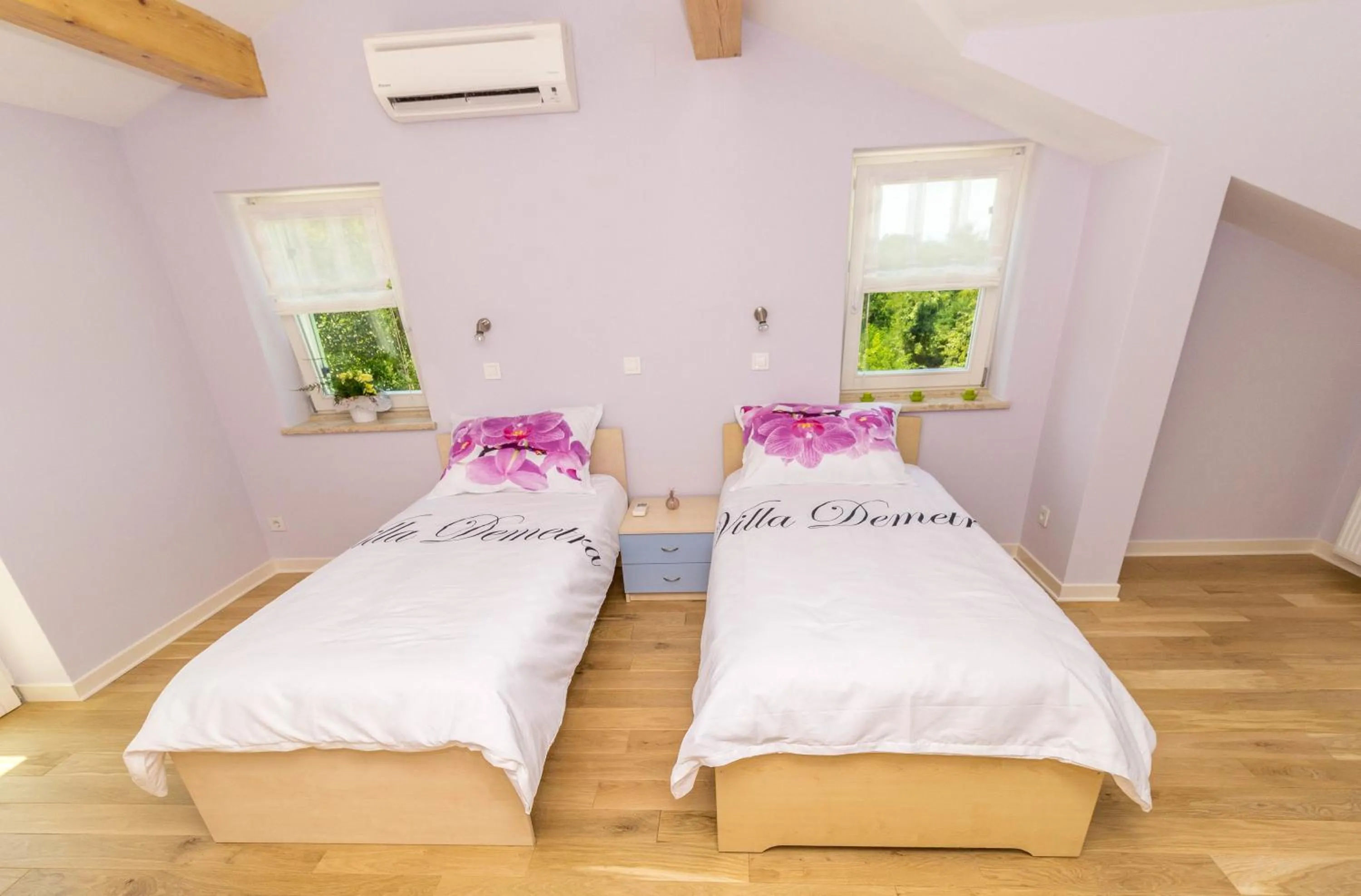 Bedroom, Bed in Villa Demetra