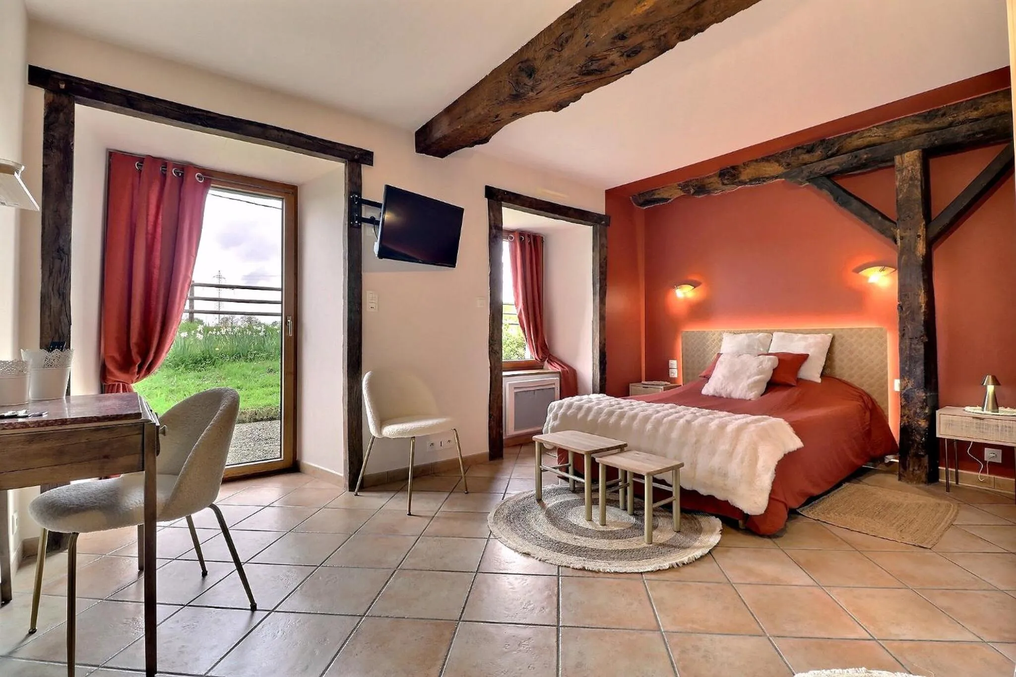 Bed in Chambres D'HÔTES