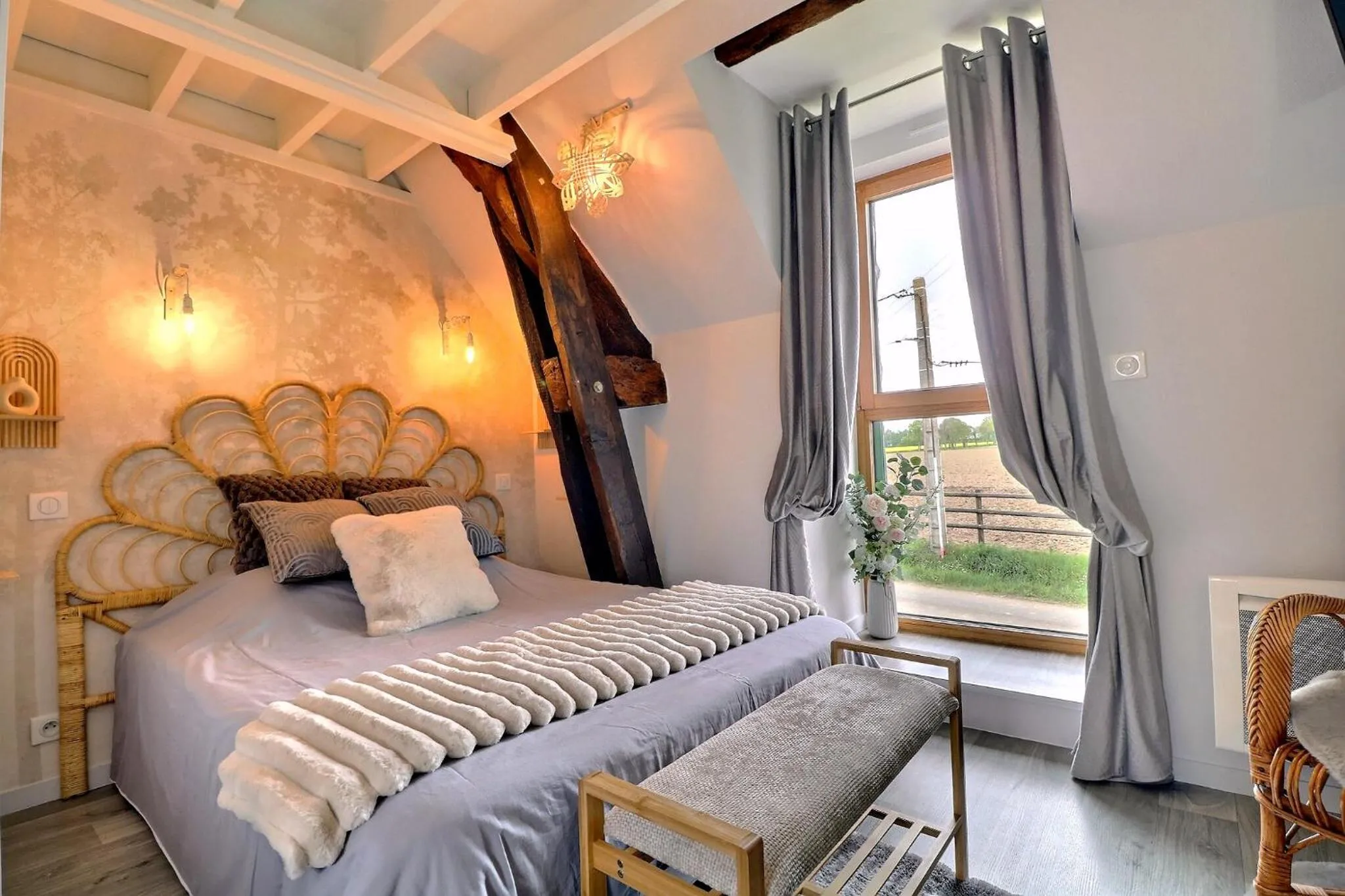 Bed in Chambres D'HÔTES