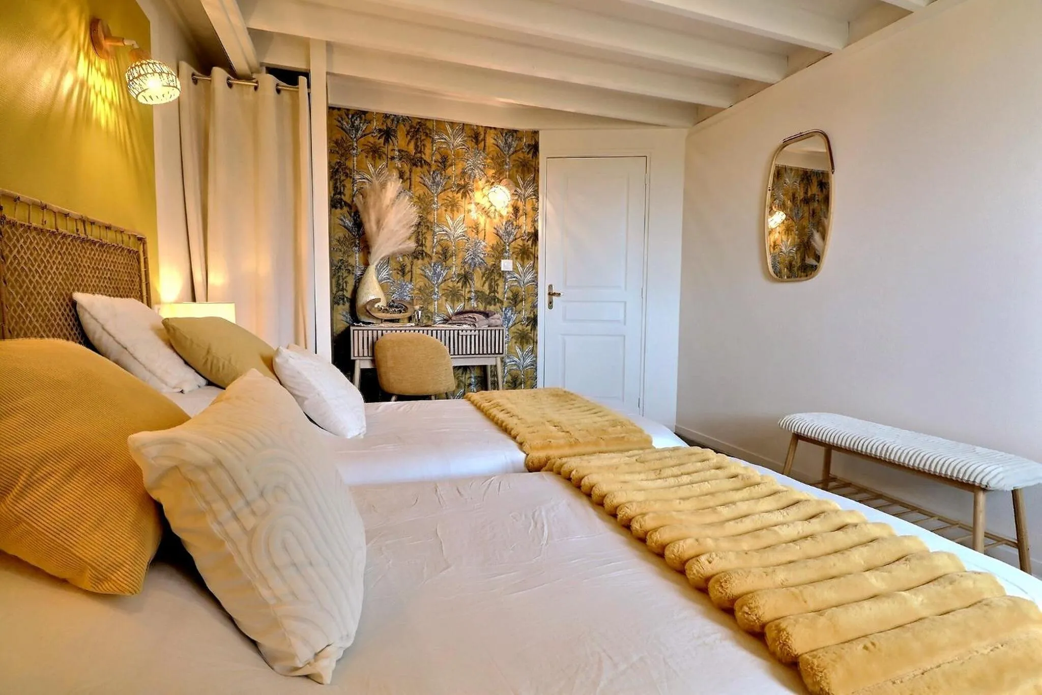Bed in Chambres D'HÔTES