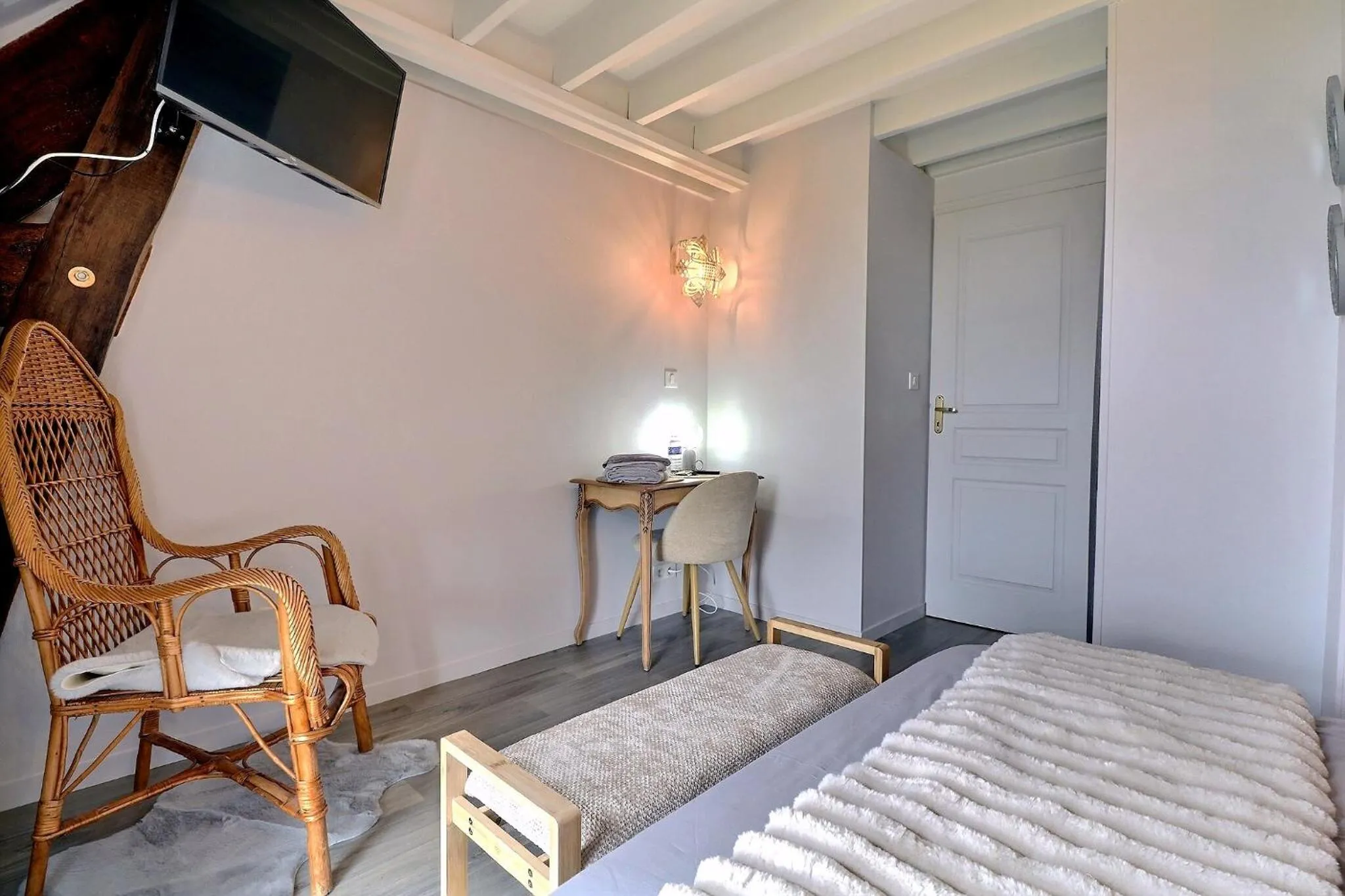 Bed in Chambres D'HÔTES