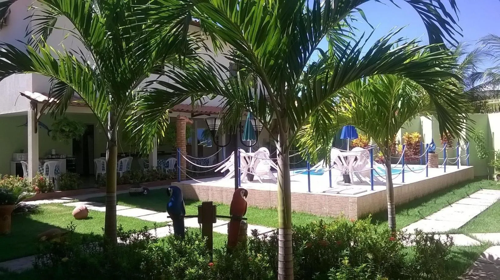 Garden in Pousada Paraíso das Palmeiras