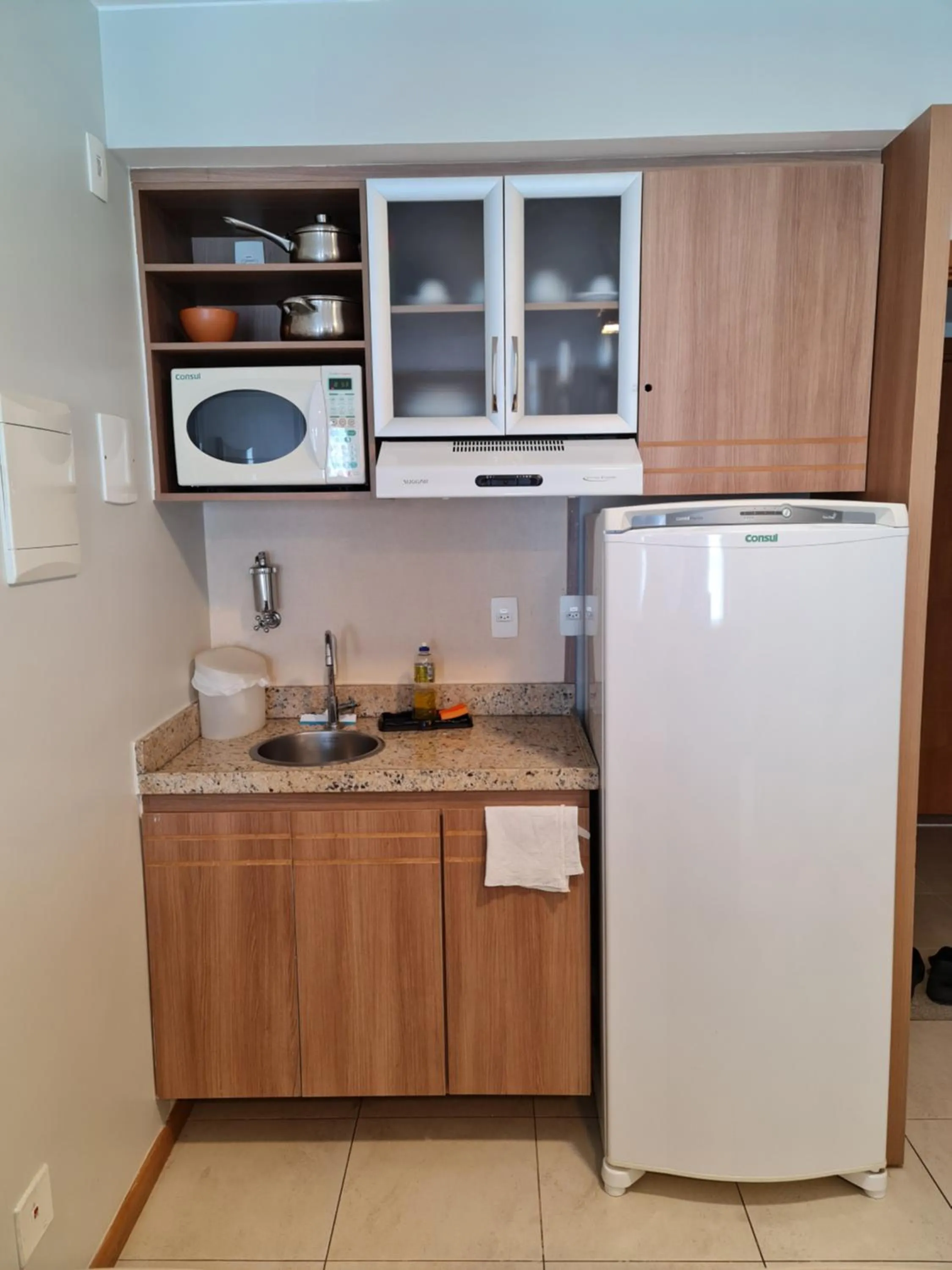 Kitchen or kitchenette in Flat Brasília - Setor Hoteleiro Norte