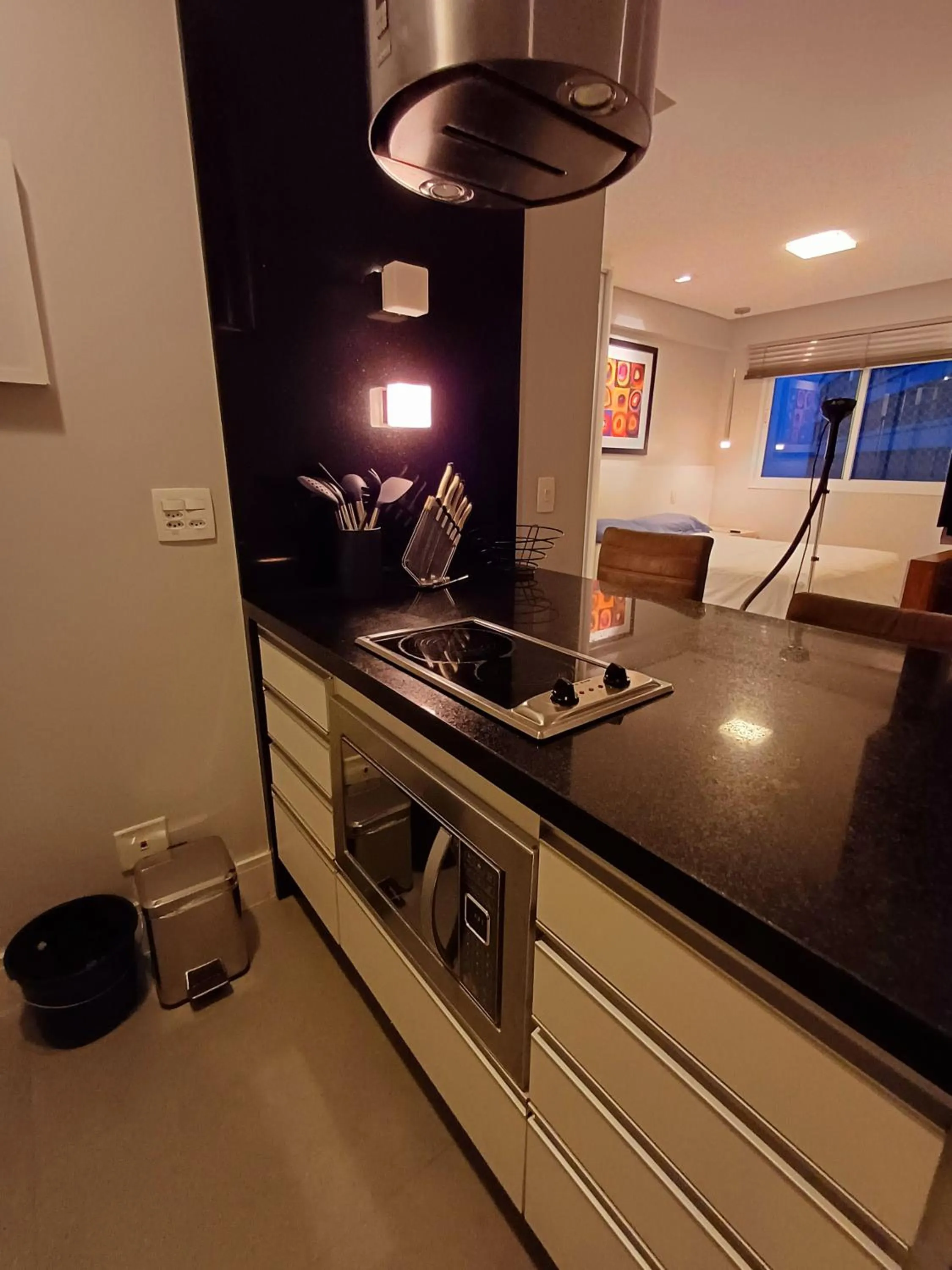 Kitchen or kitchenette in Flat Brasília - Setor Hoteleiro Norte