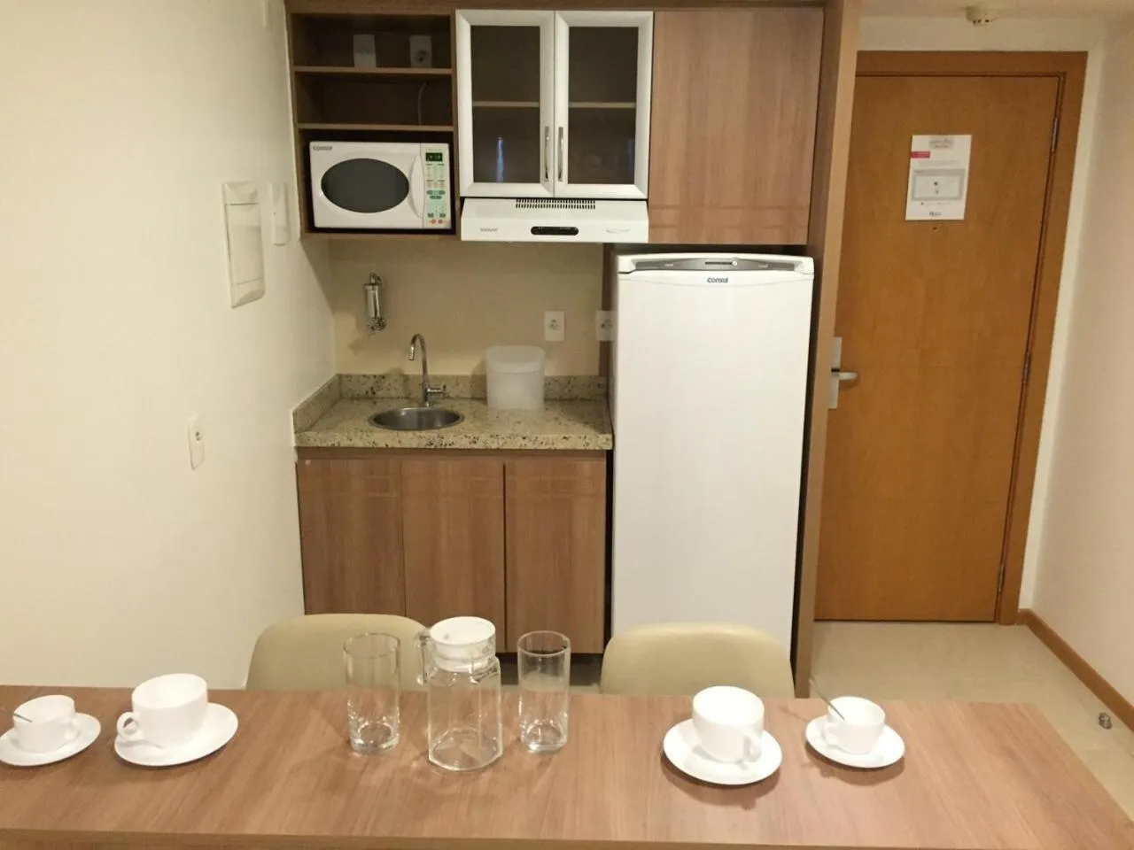 Kitchen or kitchenette in Flat Brasília - Setor Hoteleiro Norte