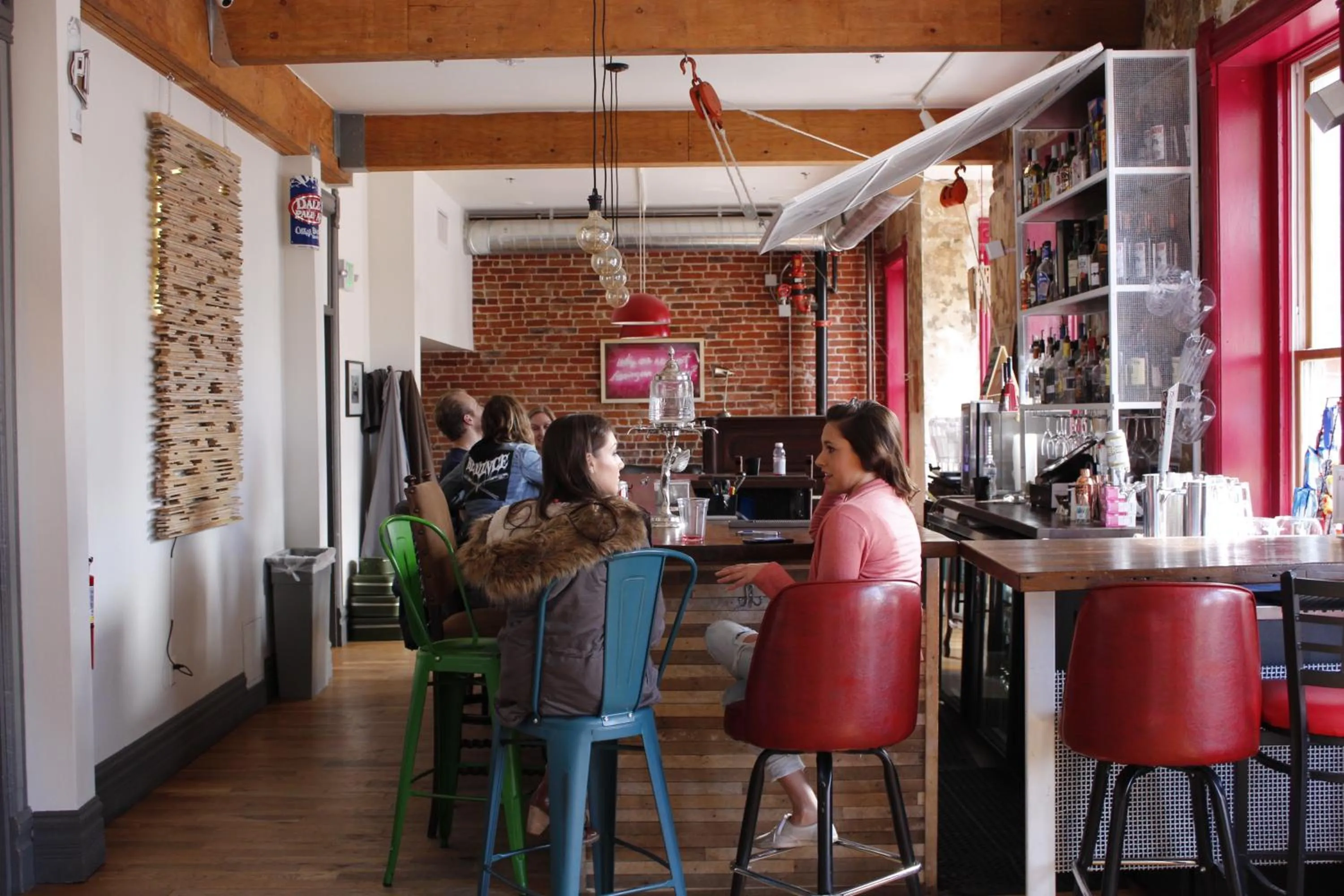 Decorative detail in Hostel Fish