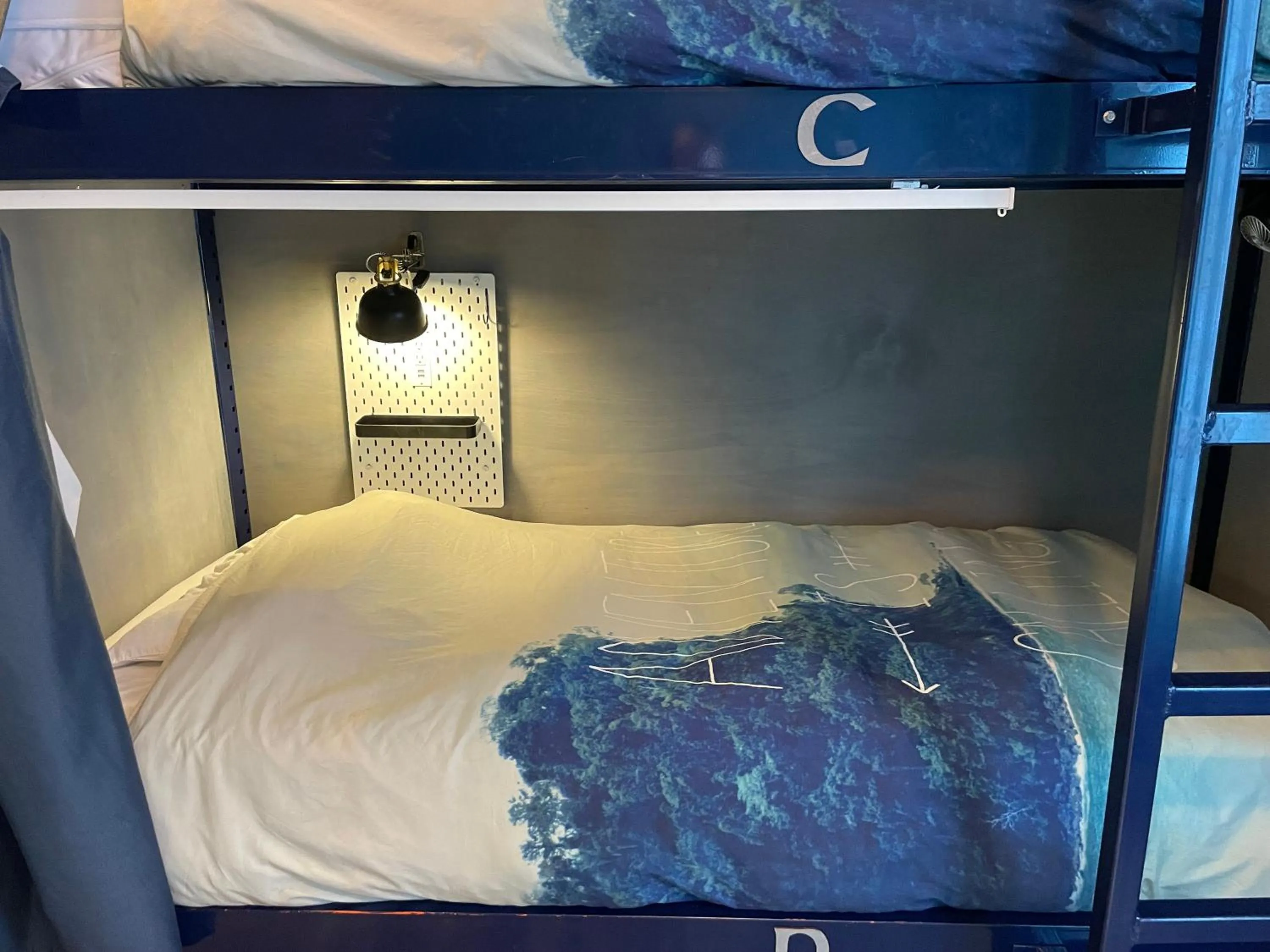 Decorative detail, Bed in Hostel Fish