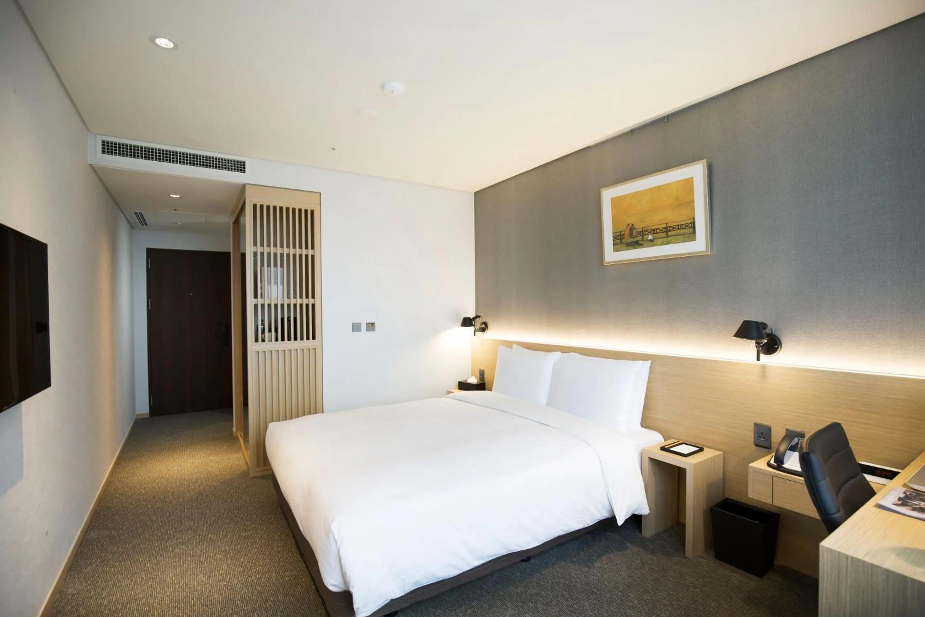 Decorative detail, Bed in Arirang Hill Hotel Dongdaemun