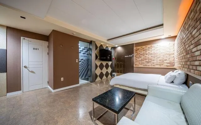 Bed in Changwon Ava Hotel