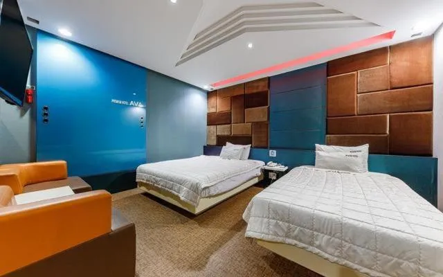 Bed in Changwon Ava Hotel