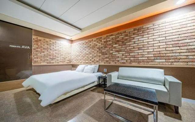 Bed in Changwon Ava Hotel