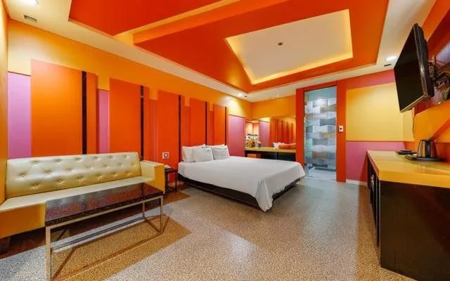 Bed in Changwon Ava Hotel