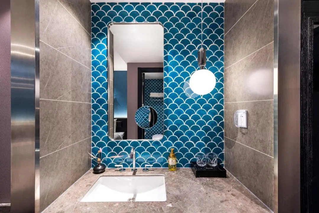 Bathroom in Orange Crystal Qingdao Jimo Ancient City Hotel